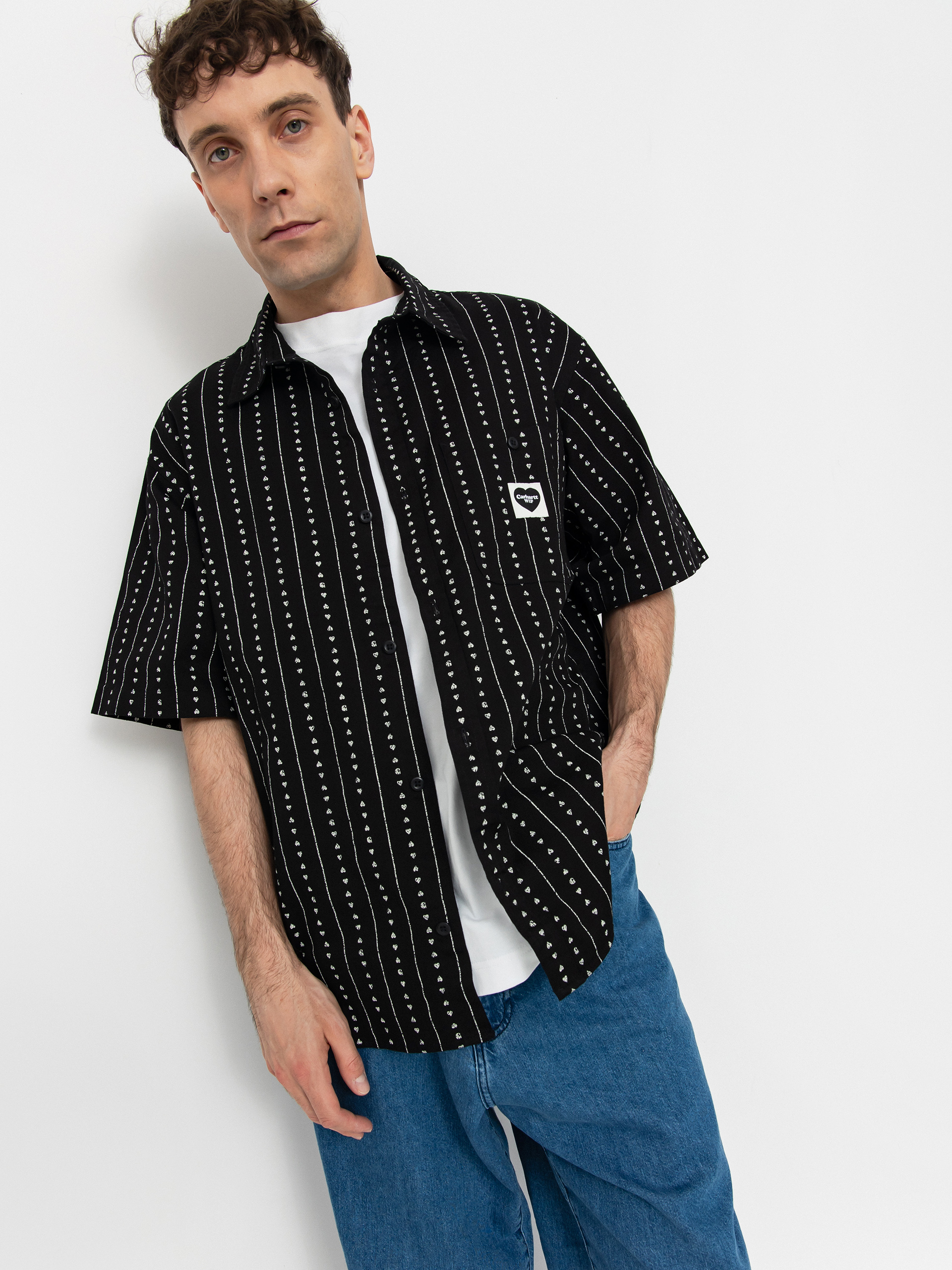 Carhartt WIP Drewe Ing (heart c pinstripe/black/natural)