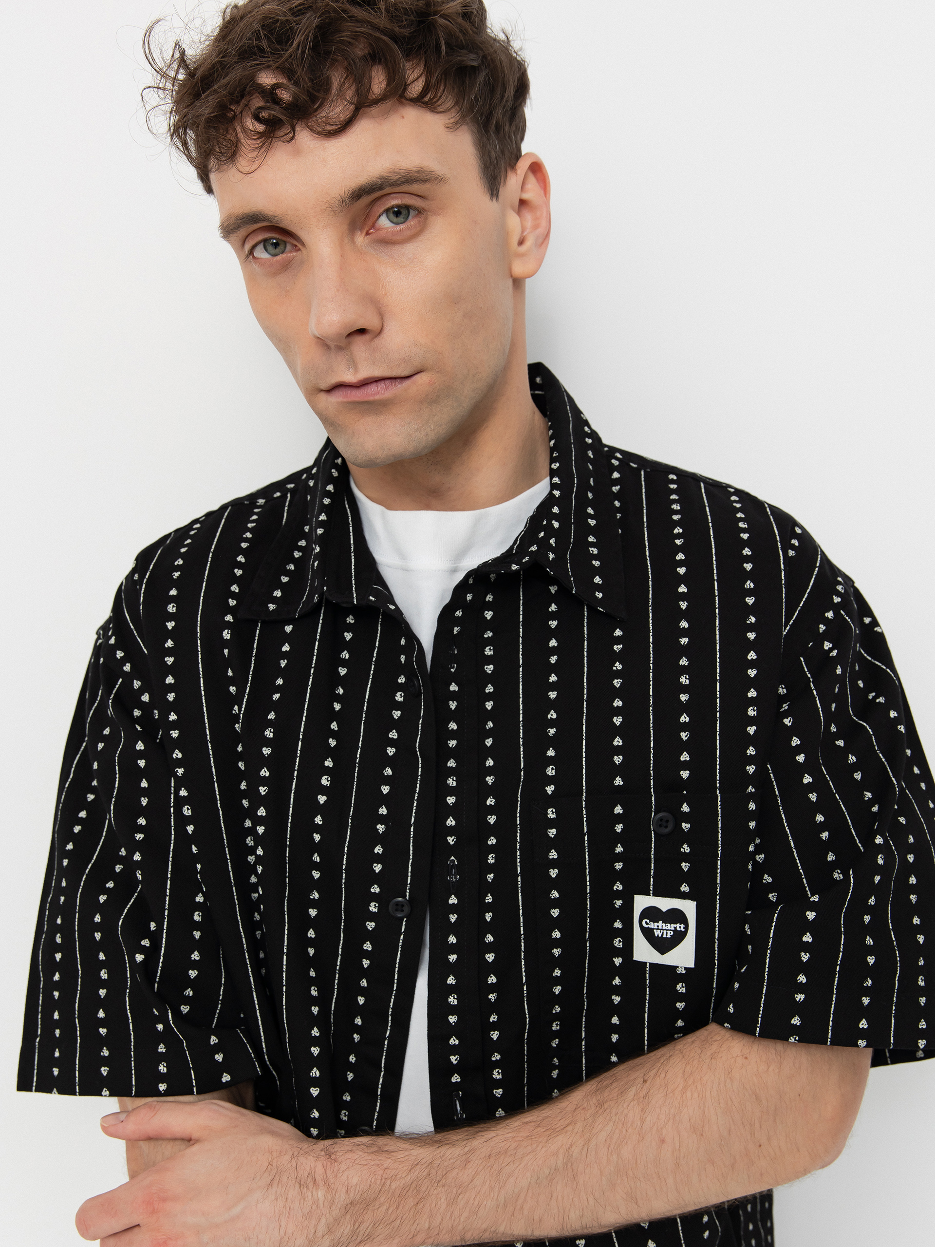 Carhartt WIP Drewe Ing (heart c pinstripe/black/natural)