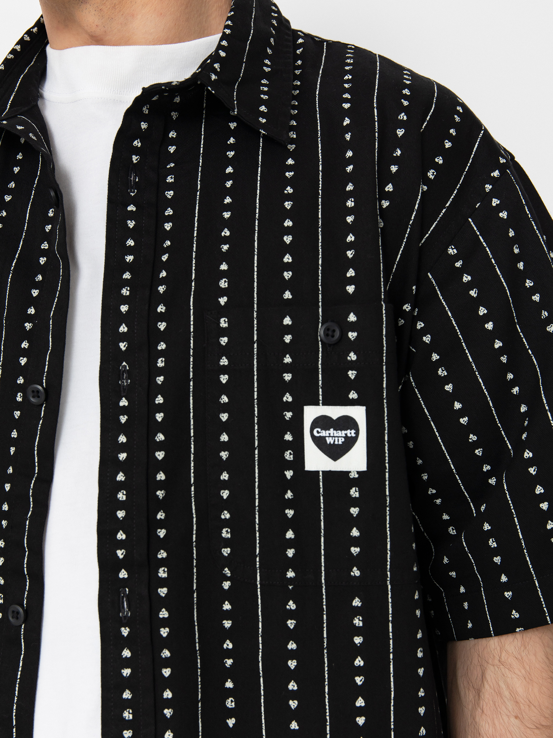 Carhartt WIP Drewe Ing (heart c pinstripe/black/natural)