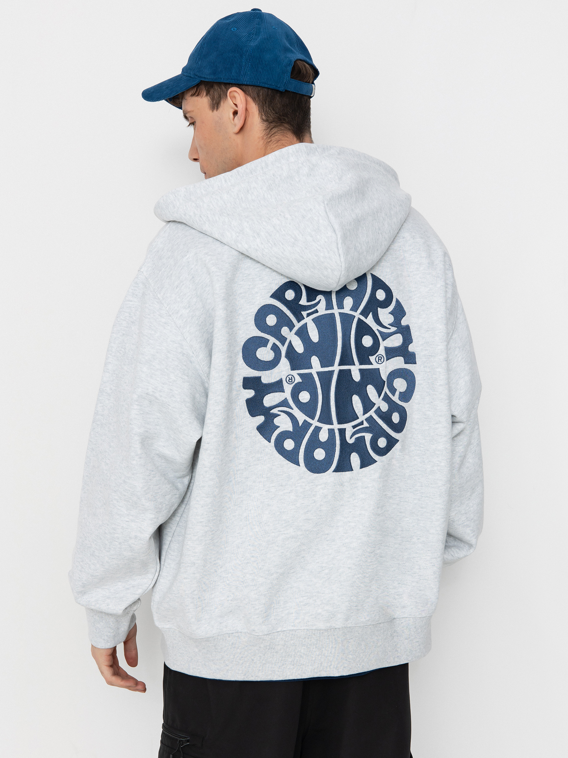 Carhartt WIP Jazzy ZHD Kapucnis pulóver (ash heather/blue iris)