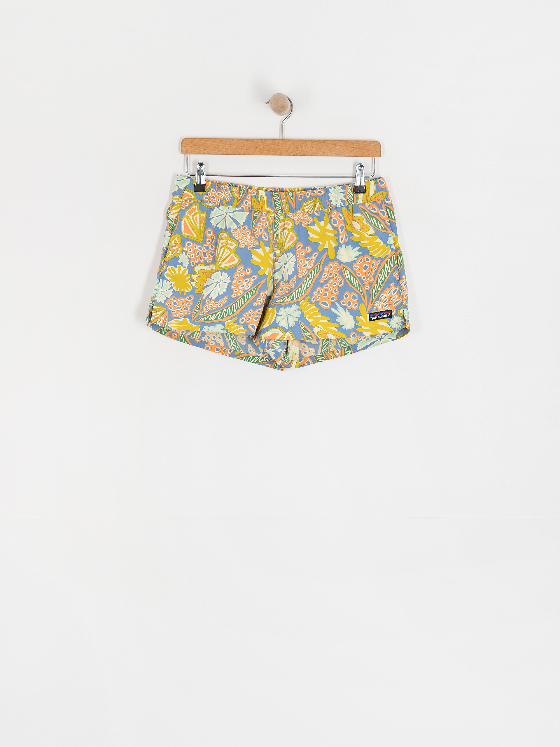 Rövidnadrág Patagonia Barely Baggies 2 1/2 in Wmn (flourish/abundant blue)
