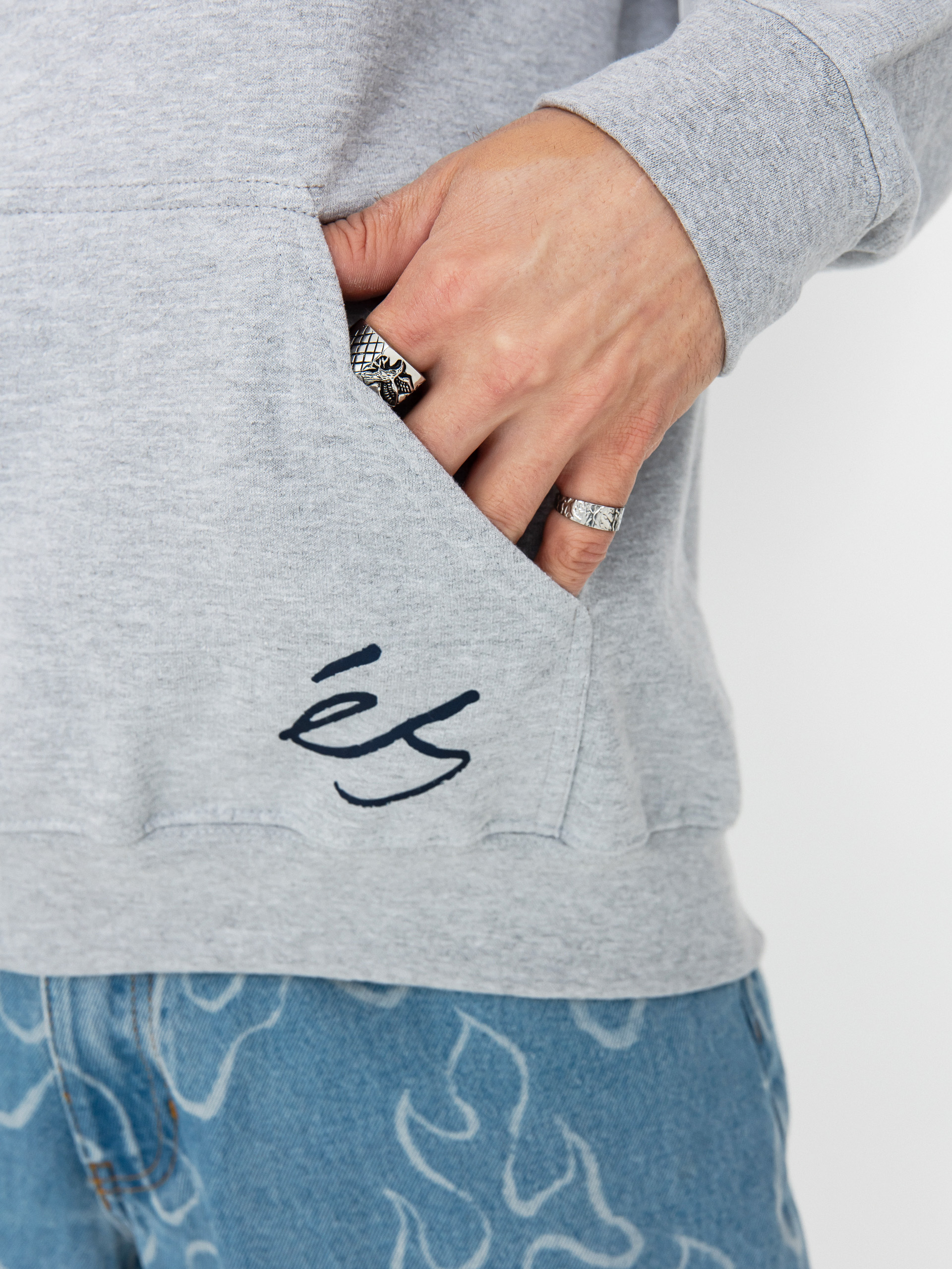 eS 95 HD Kapucnis pulóver (grey heather)