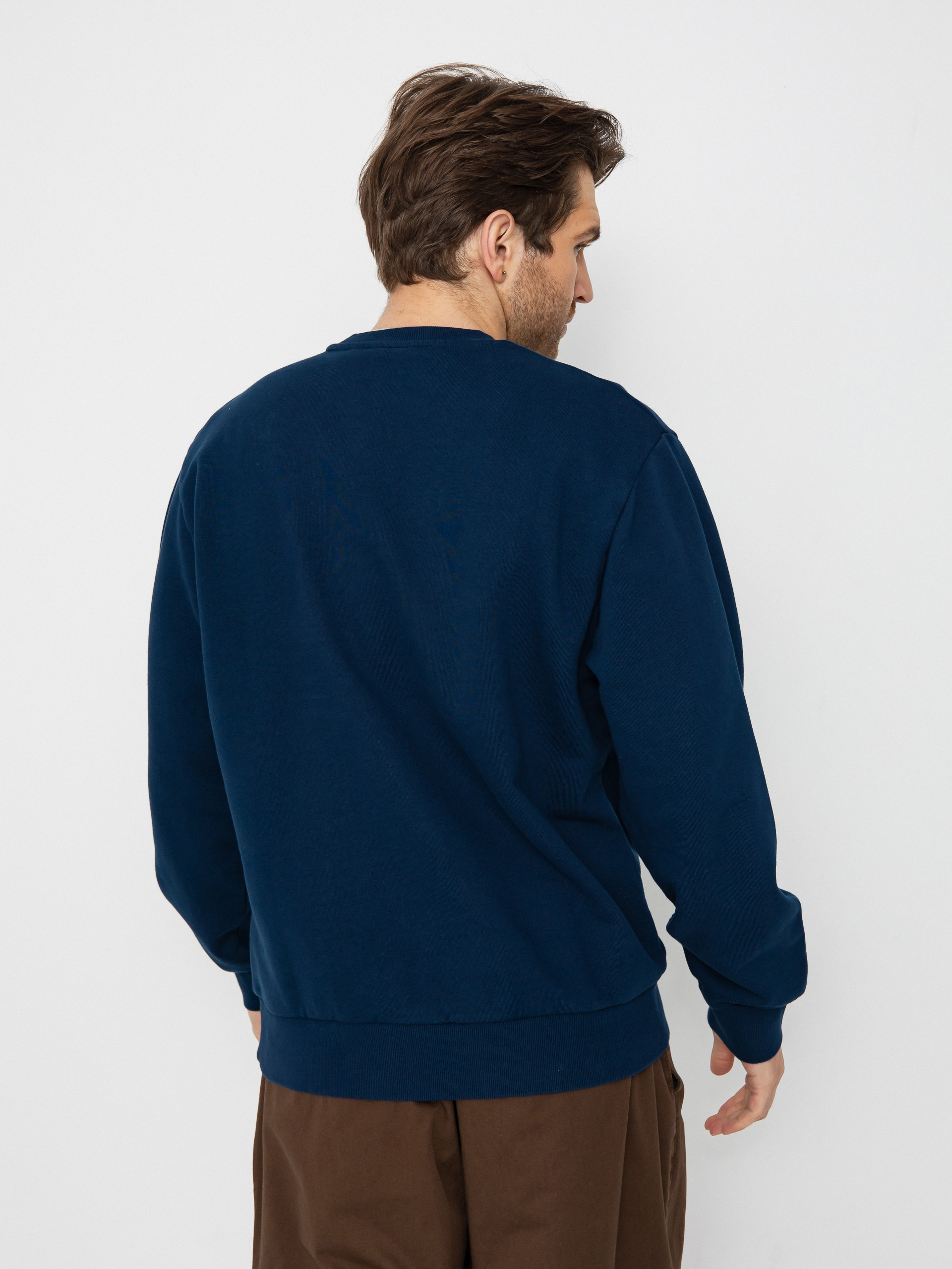 Carhartt WIP Script Embroidery Pulóver (ink/air yellow)