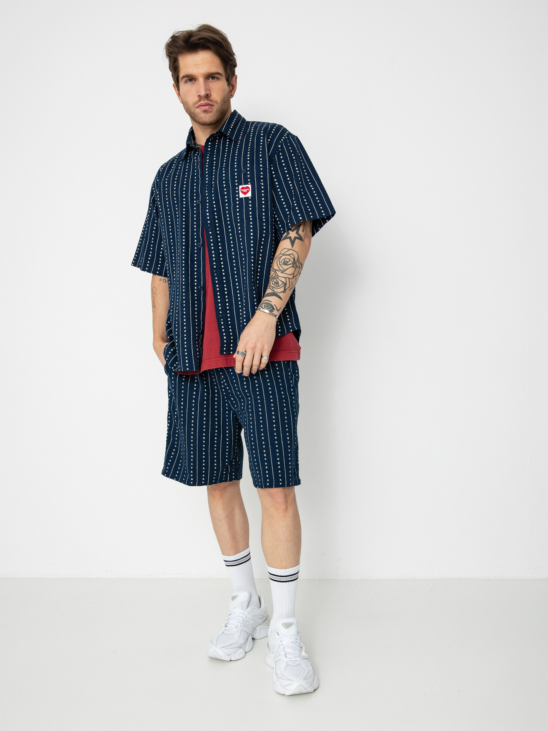 Carhartt WIP Drewe Ing (heart c pinstripe/ink/natural)
