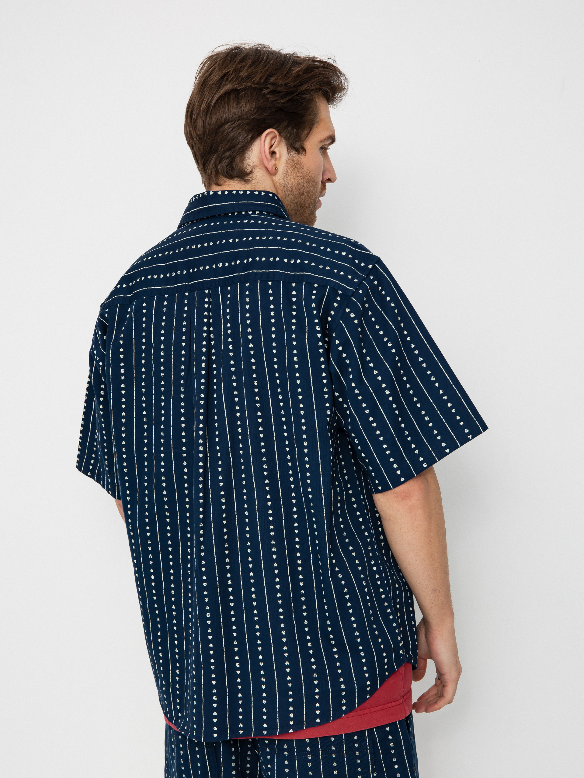 Carhartt WIP Drewe Ing (heart c pinstripe/ink/natural)