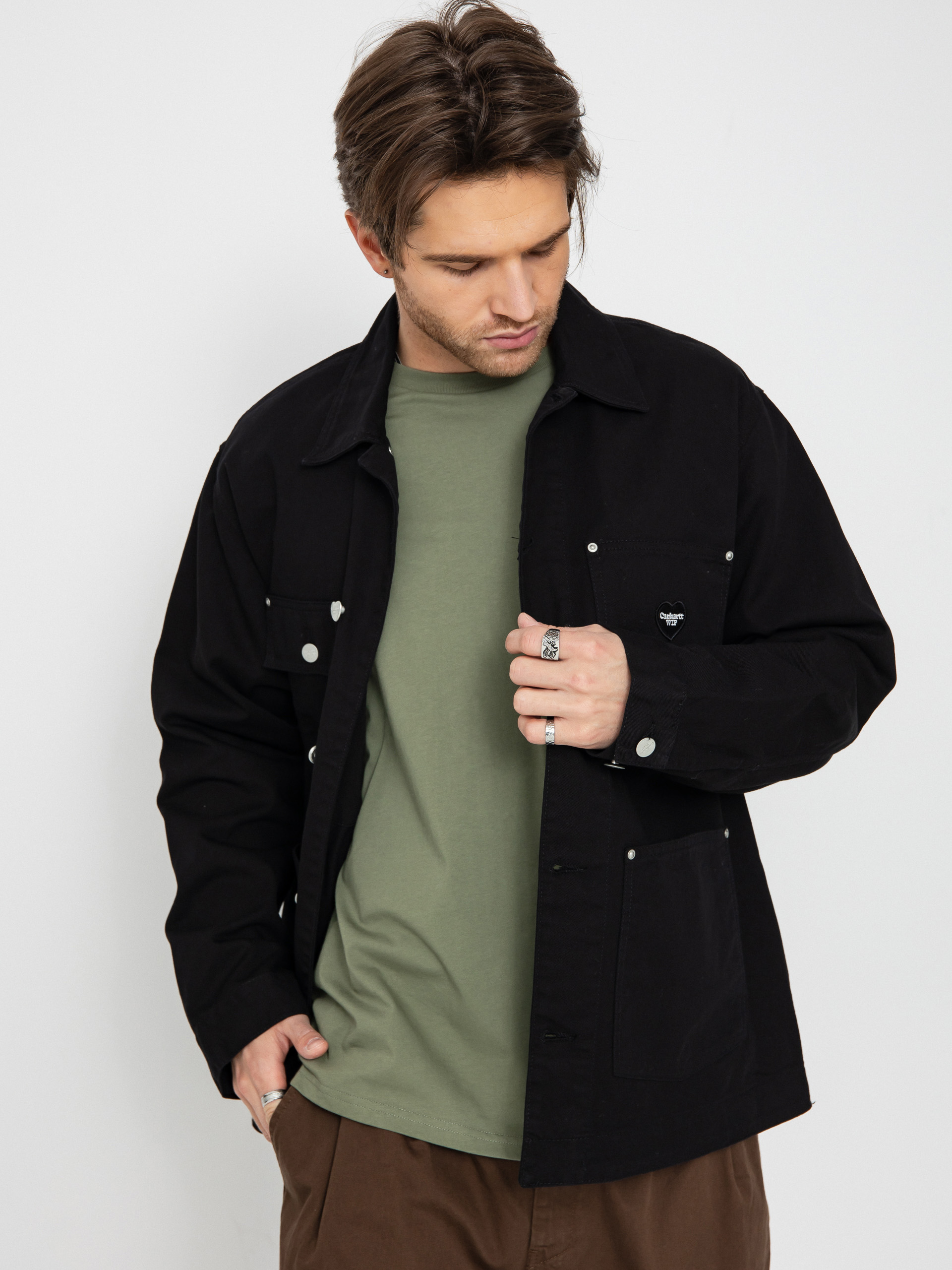 Carhartt WIP Drewe Chore Coat Dzseki (black)