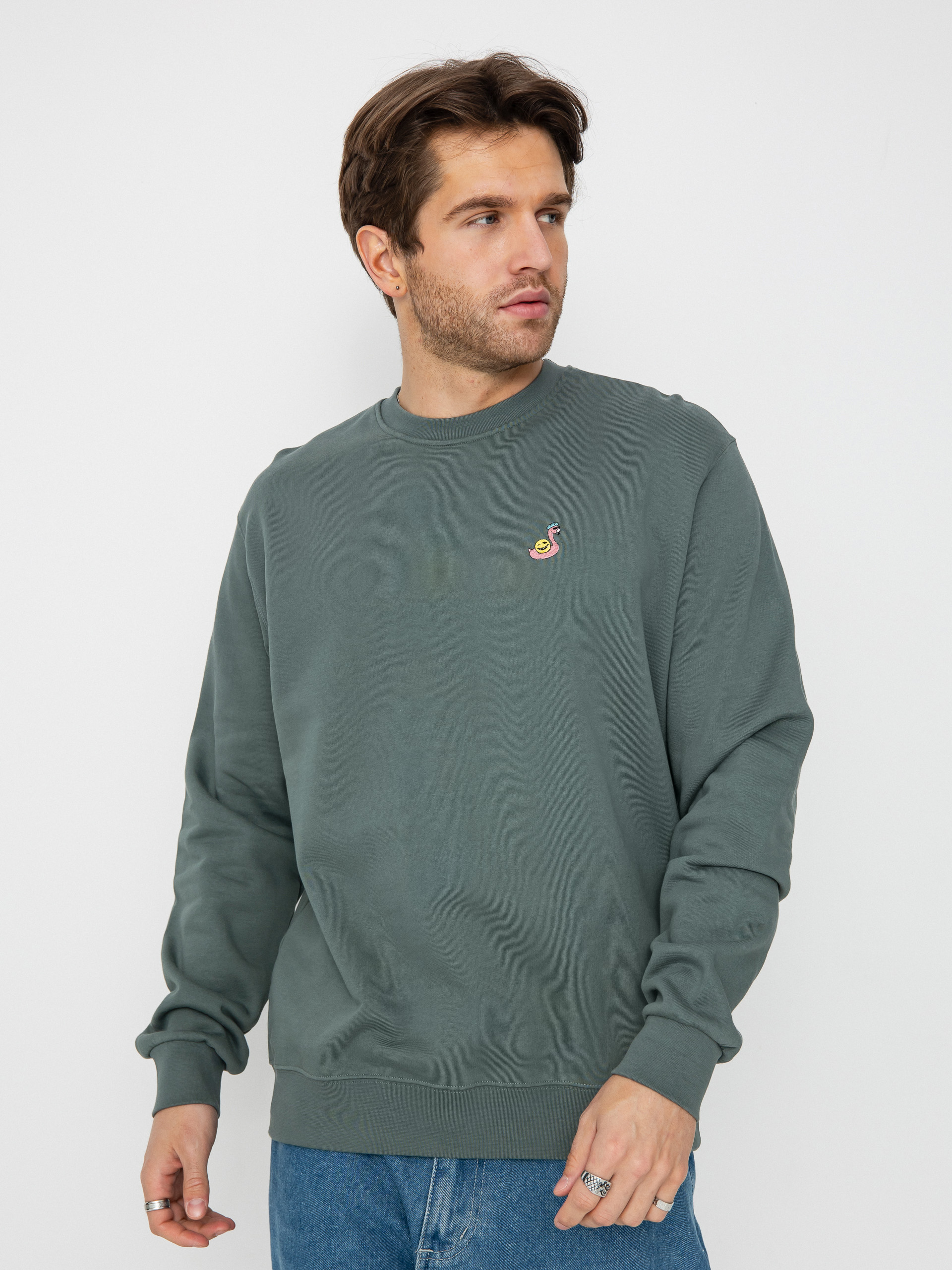 Iriedaily Flingo Pulóver (jungle green)