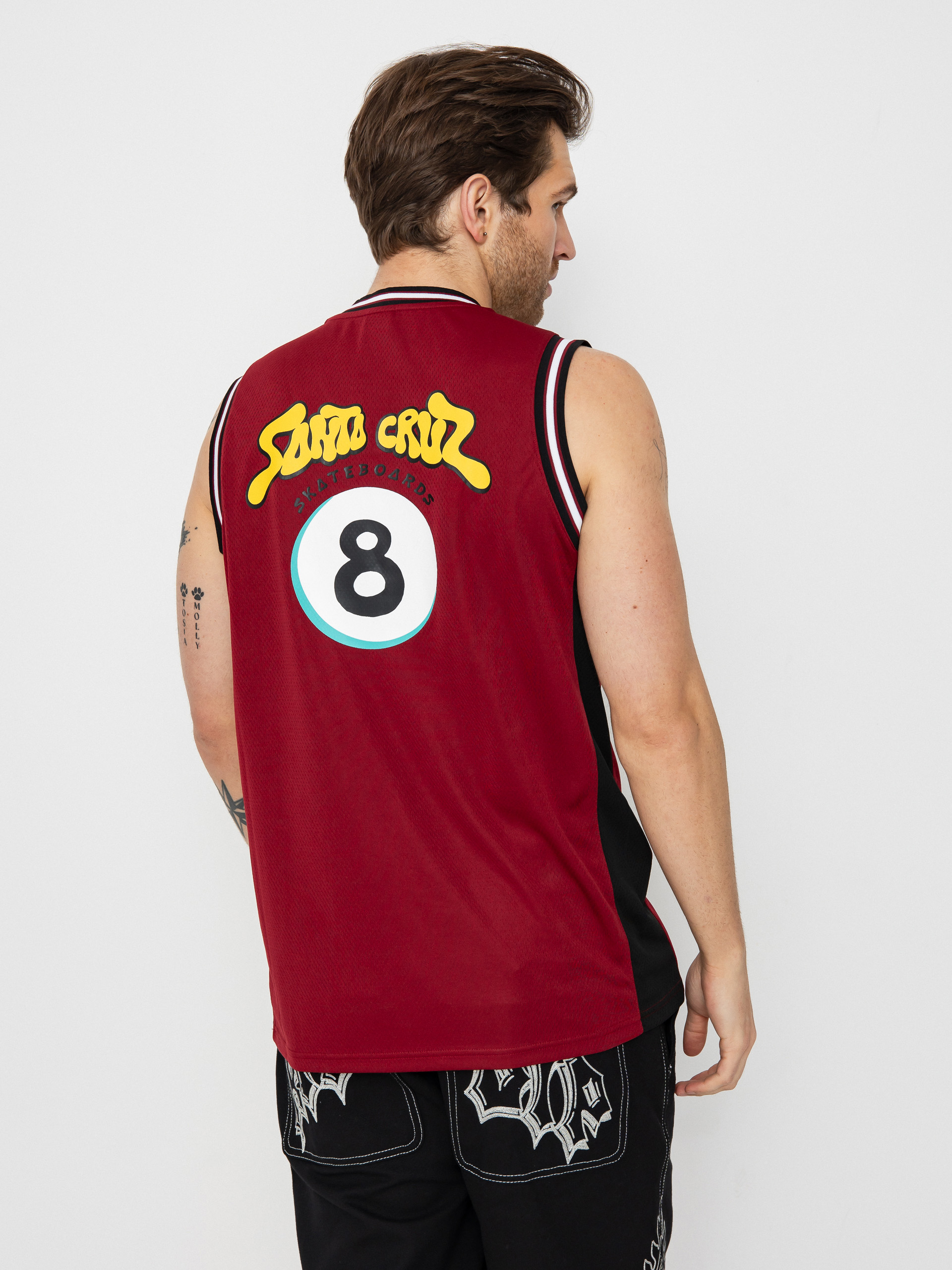 Póló Santa Cruz Winkowski Ocho Mesh (dark rust/black)