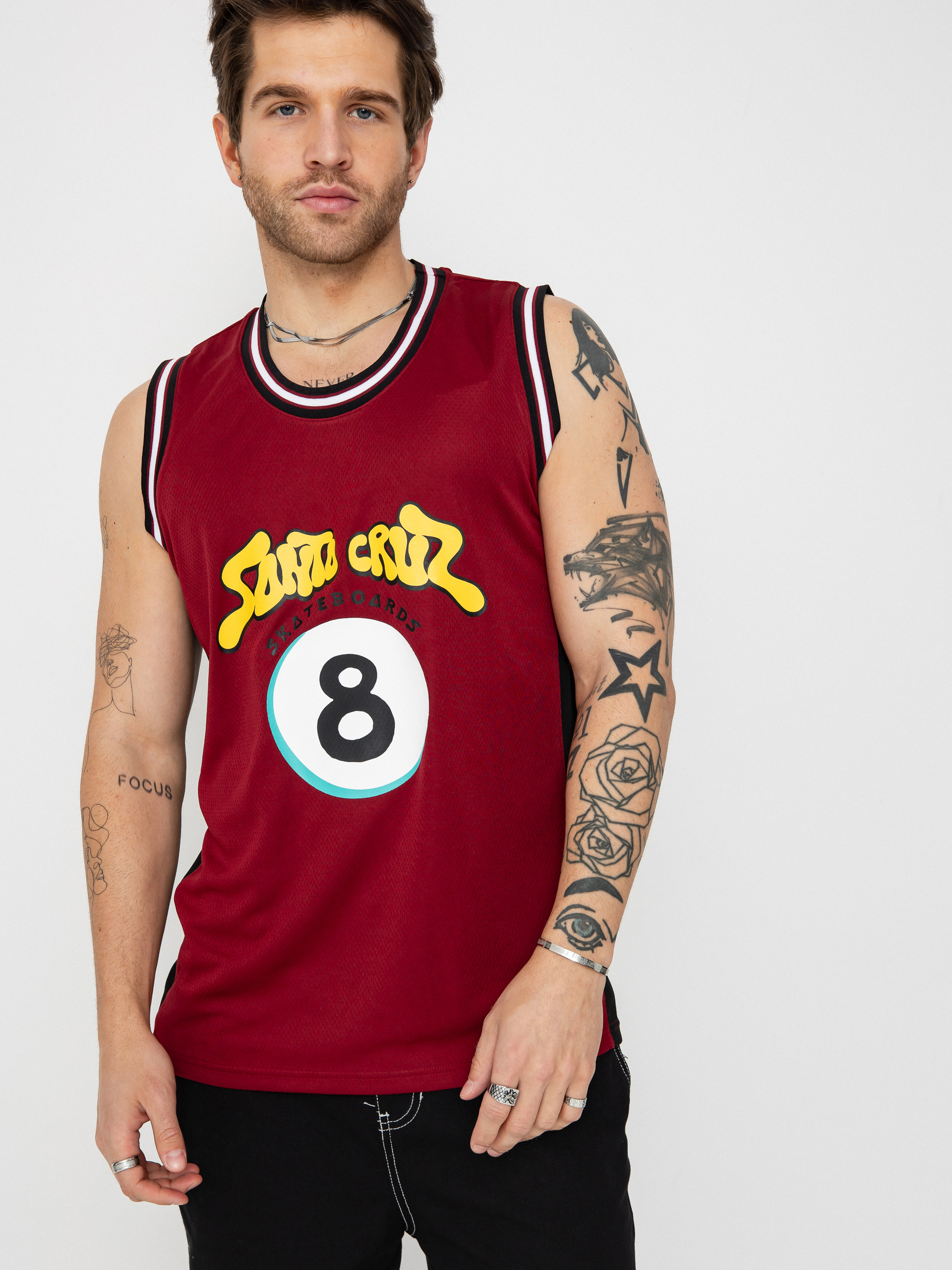 Póló Santa Cruz Winkowski Ocho Mesh (dark rust/black)