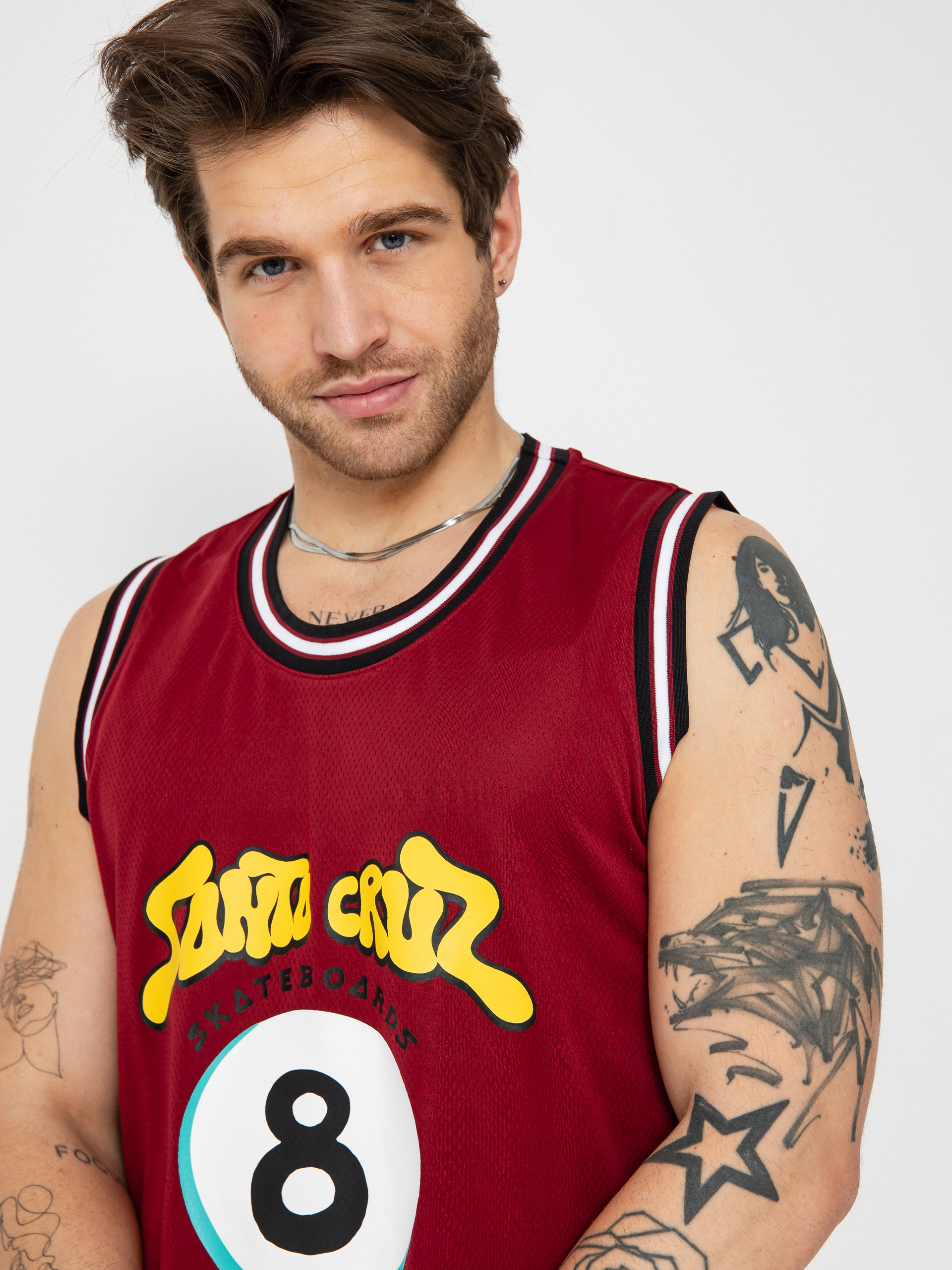 Póló Santa Cruz Winkowski Ocho Mesh (dark rust/black)