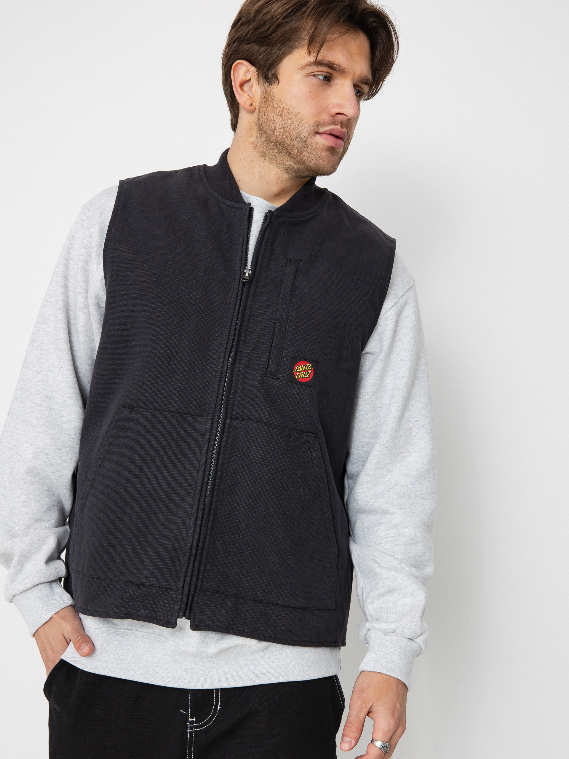 Santa Cruz Classic Label Mellény (washed black)