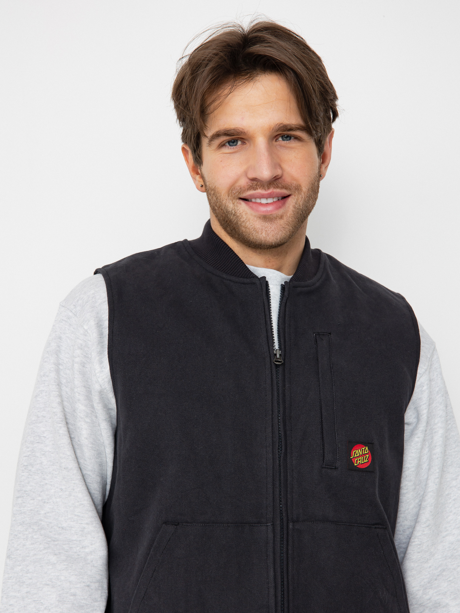 Santa Cruz Classic Label Mellény (washed black)