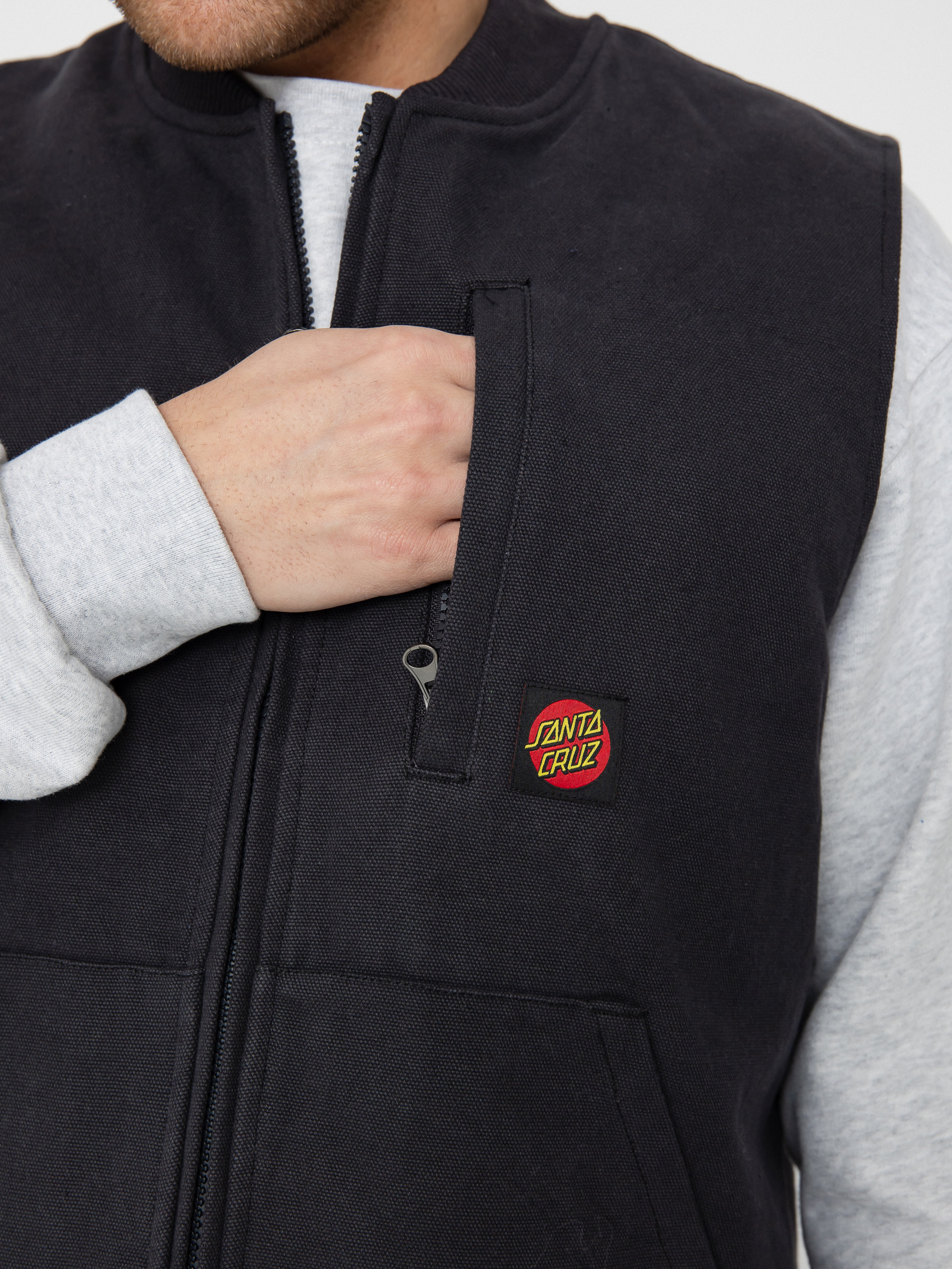 Santa Cruz Classic Label Mellény (washed black)