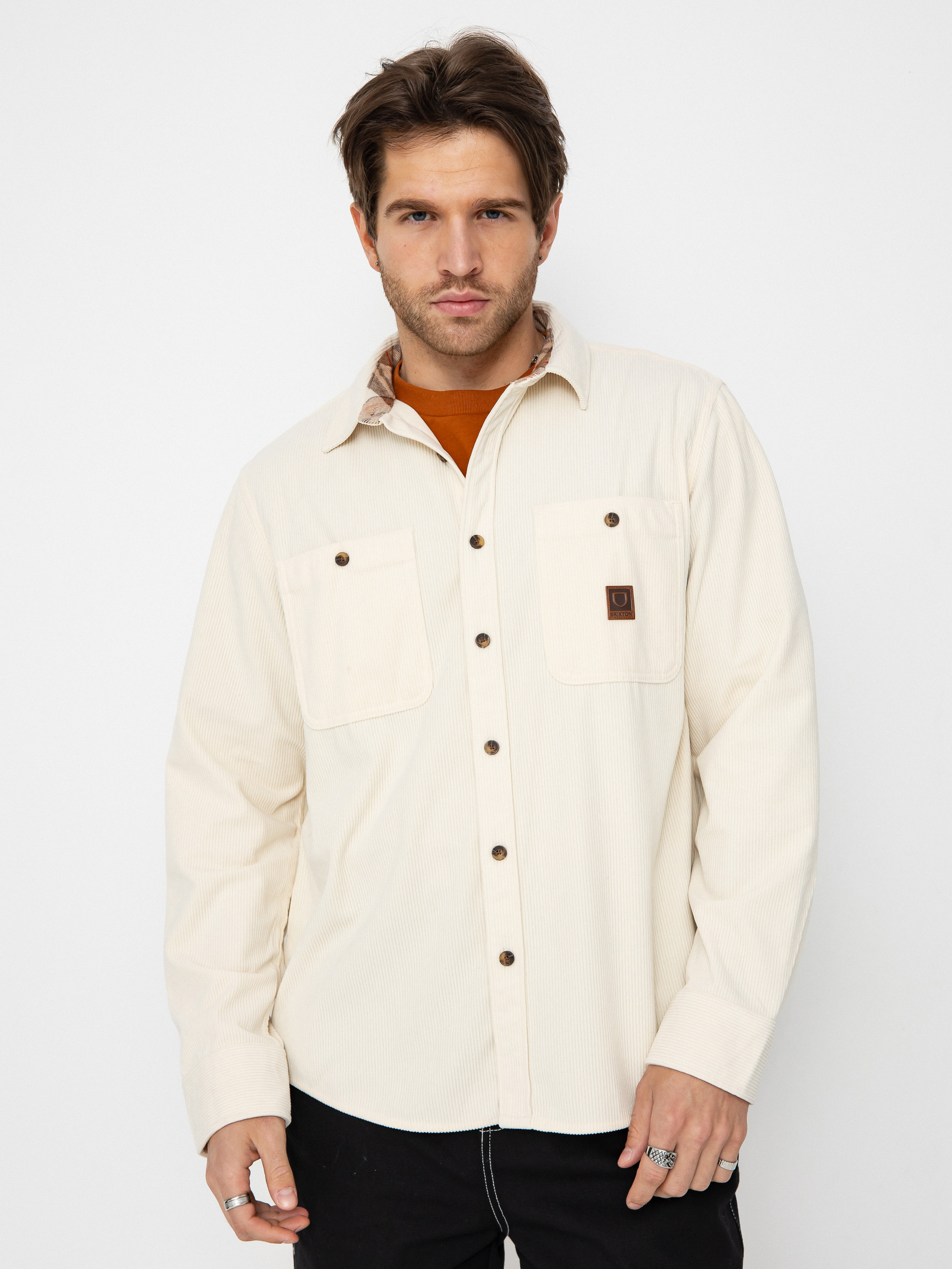 Brixton The Field Corduroy Overshirt Ing (whitecap)
