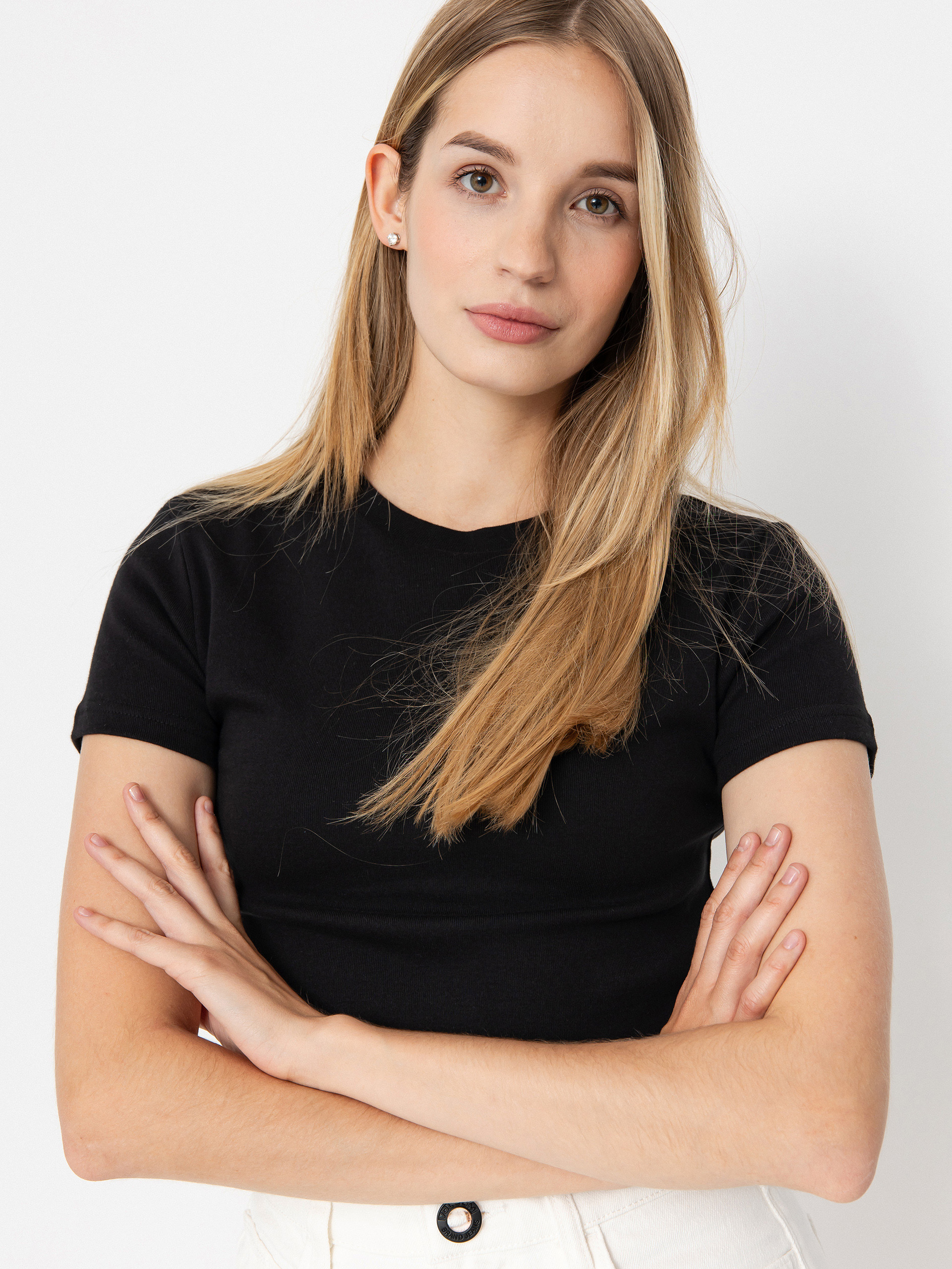 Póló Volcom Volcomstone Crop Wmn (black)