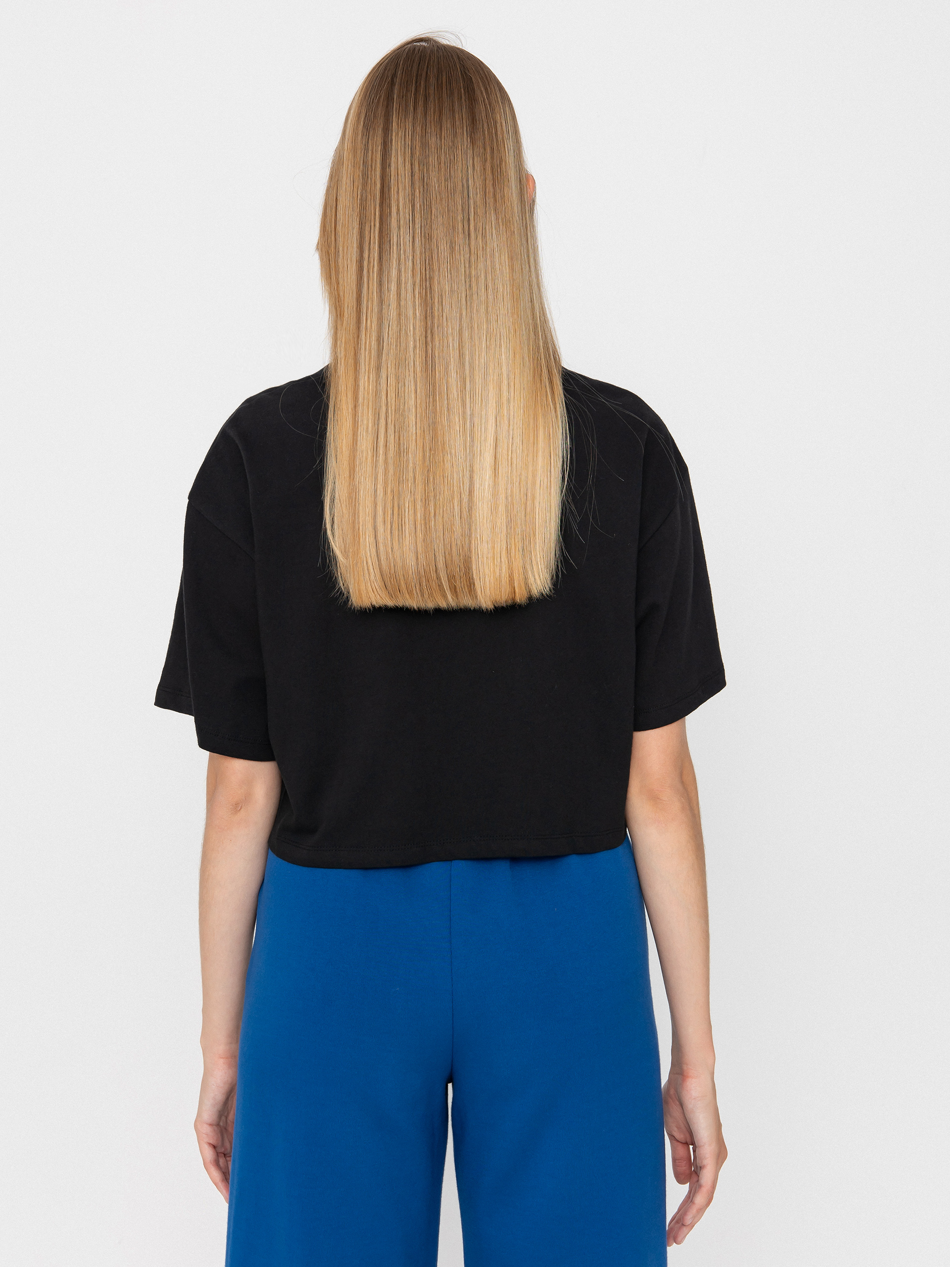 Vans Grinning Face Relax Crop Wmn Póló (black)