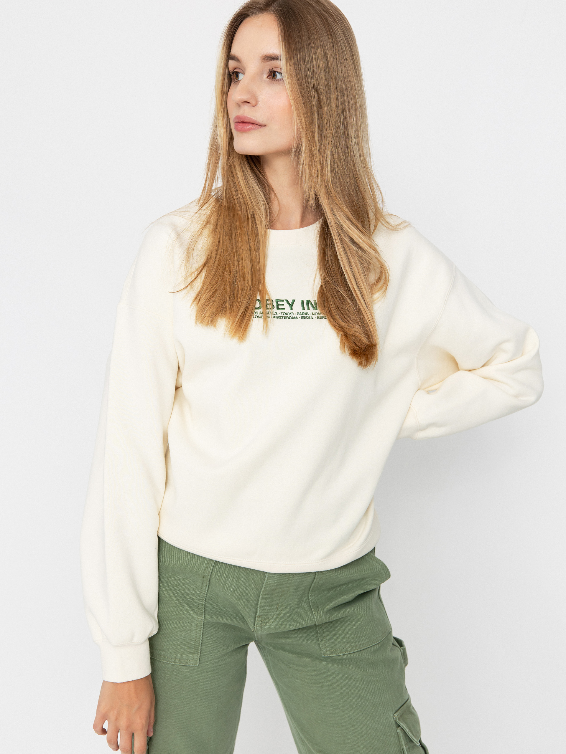 OBEY Int Crew Pulóver