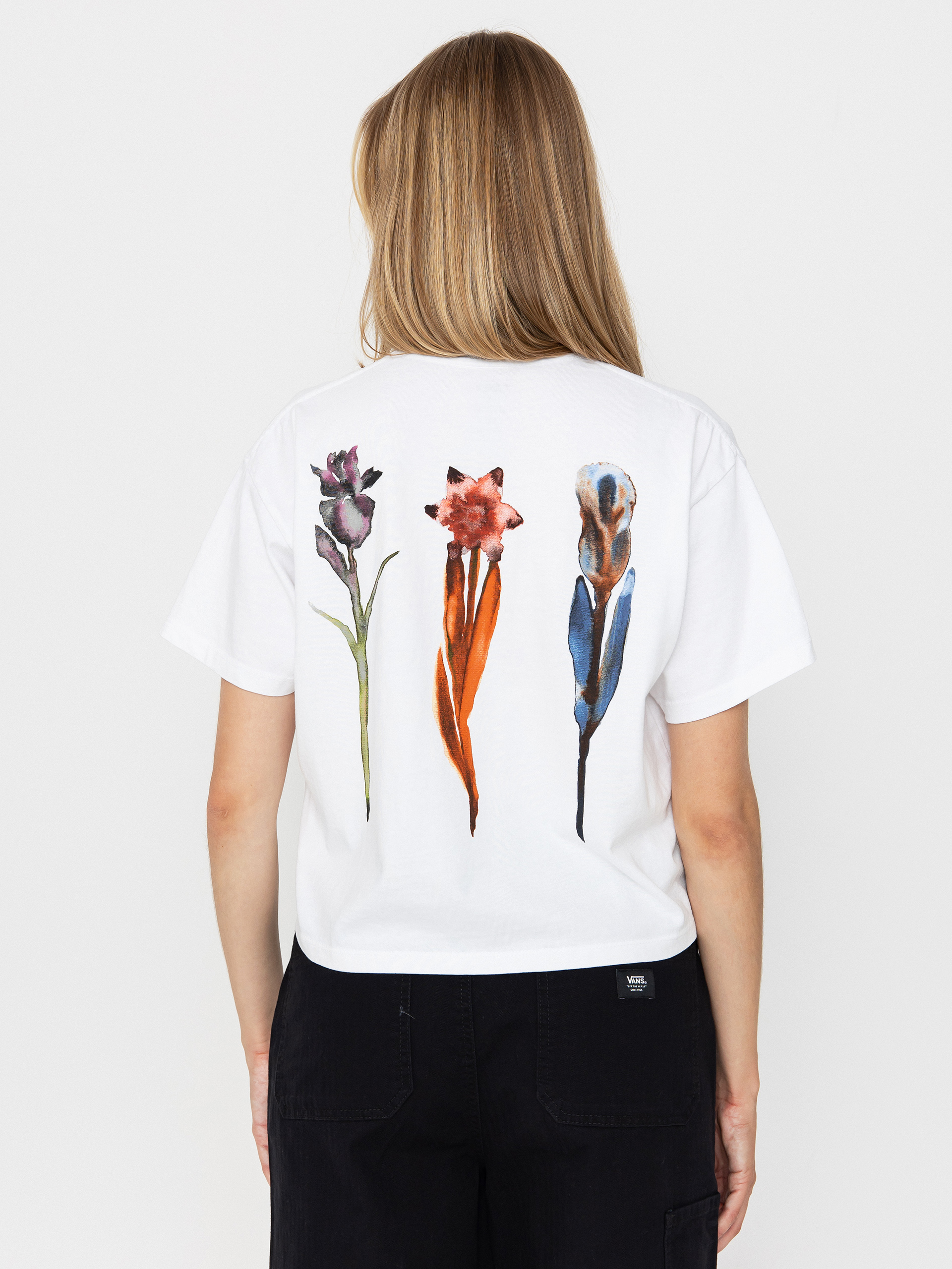 OBEY Water Color Flower Wmn Póló (white)