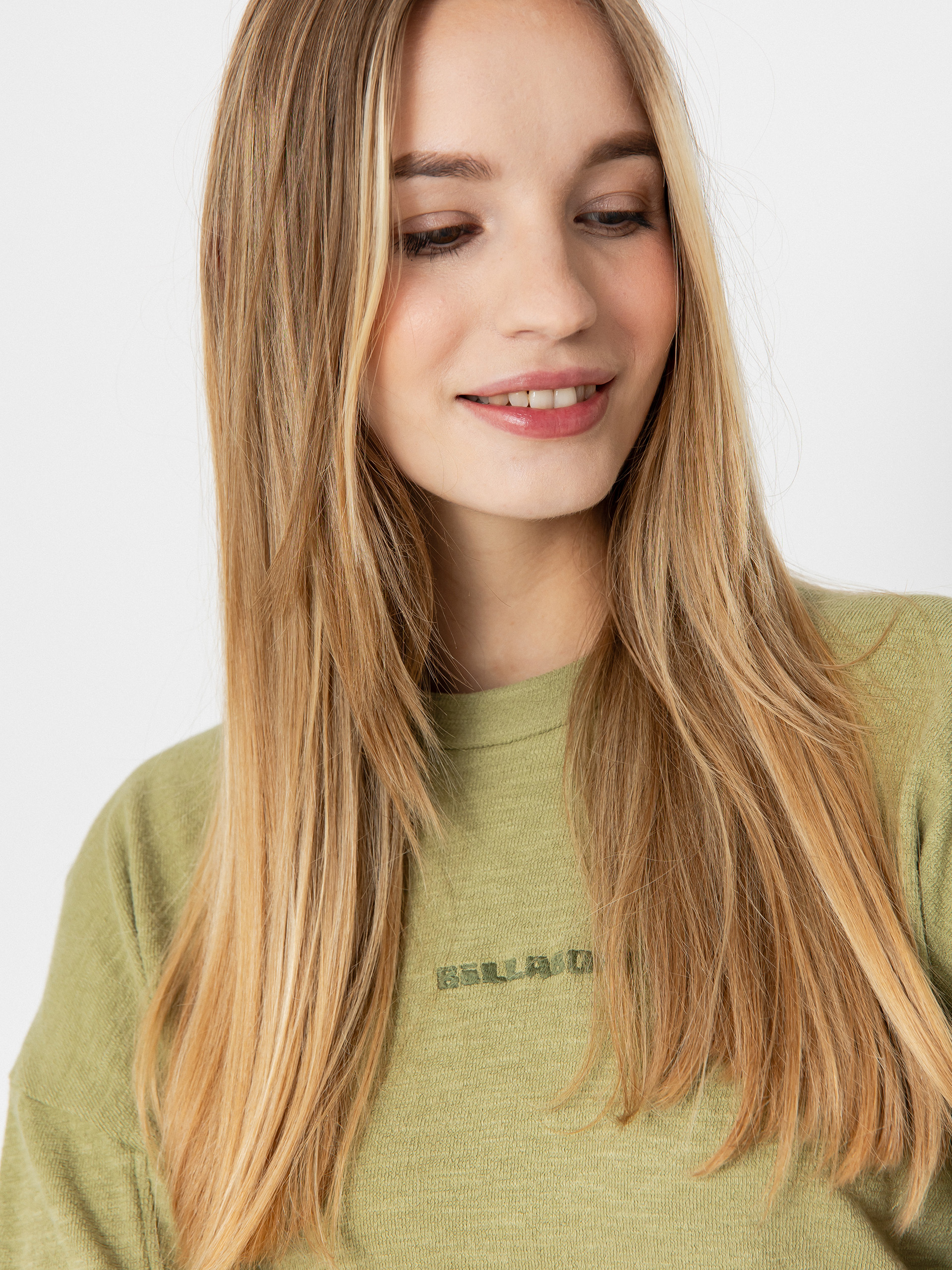 Billabong Cropped Fleece Wmn Pulóver (avocado)