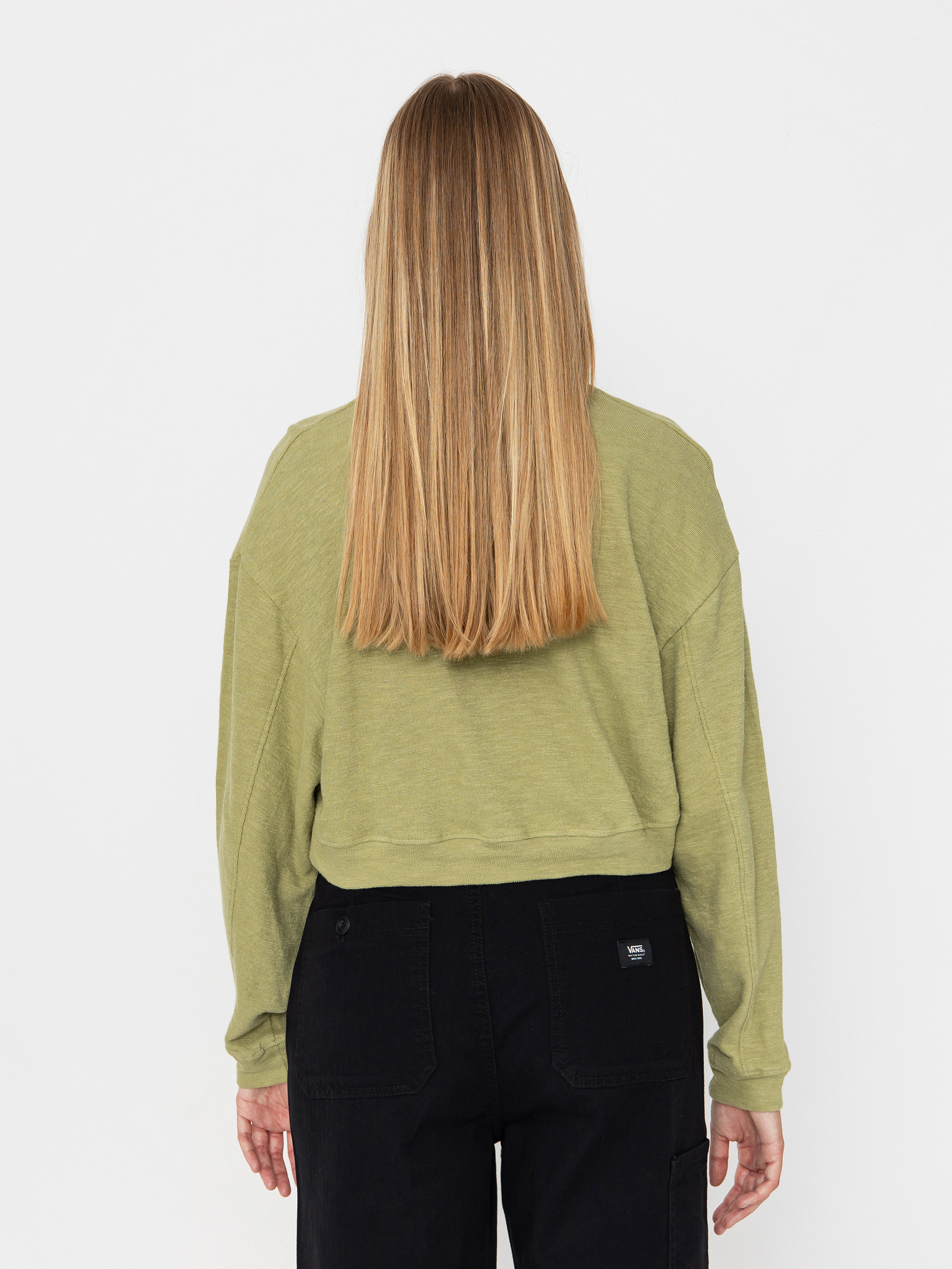 Billabong Cropped Fleece Wmn Pulóver (avocado)