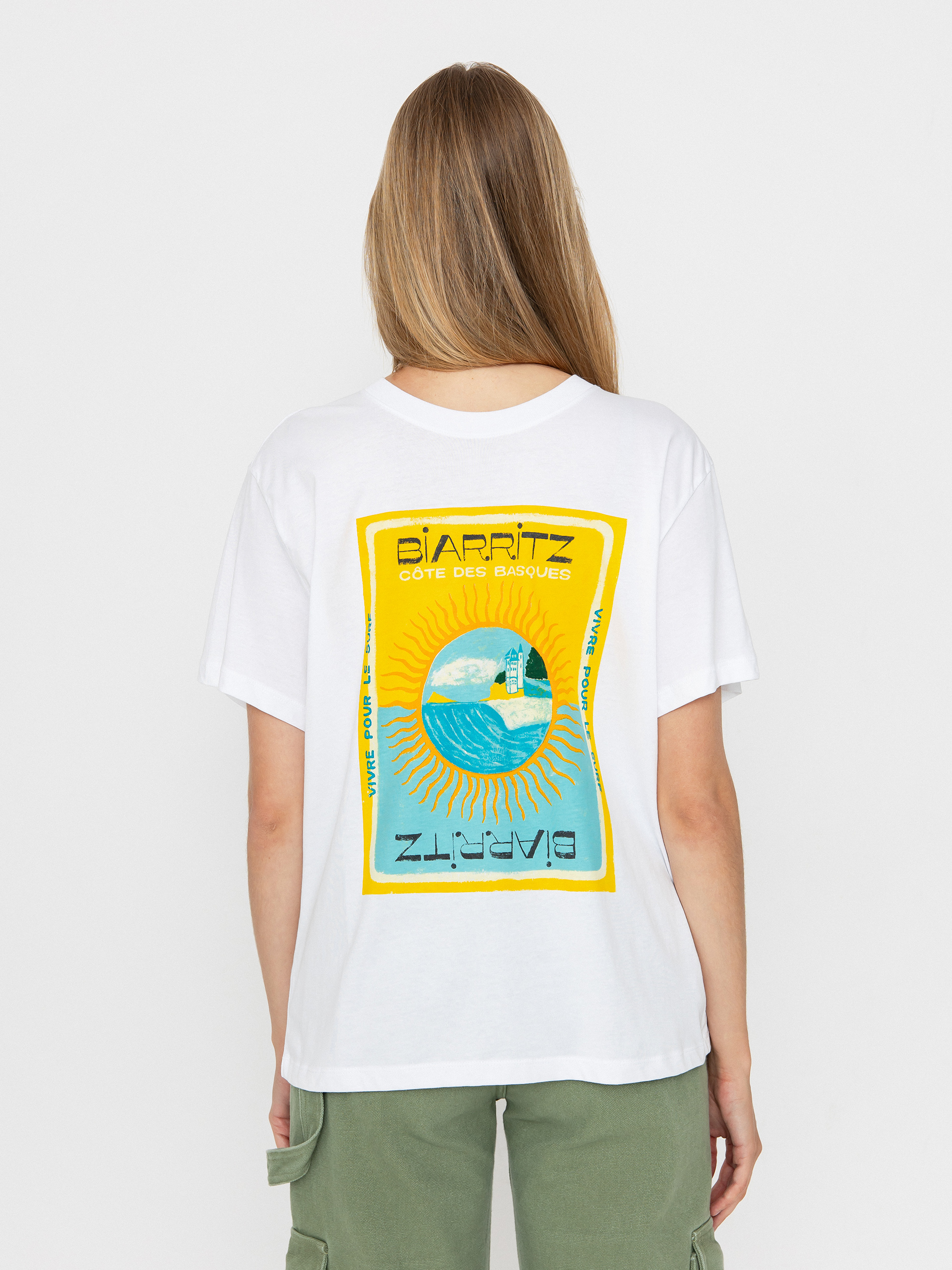 Roxy Atlas Hangloose Póló Wmn (bright white biarritz)