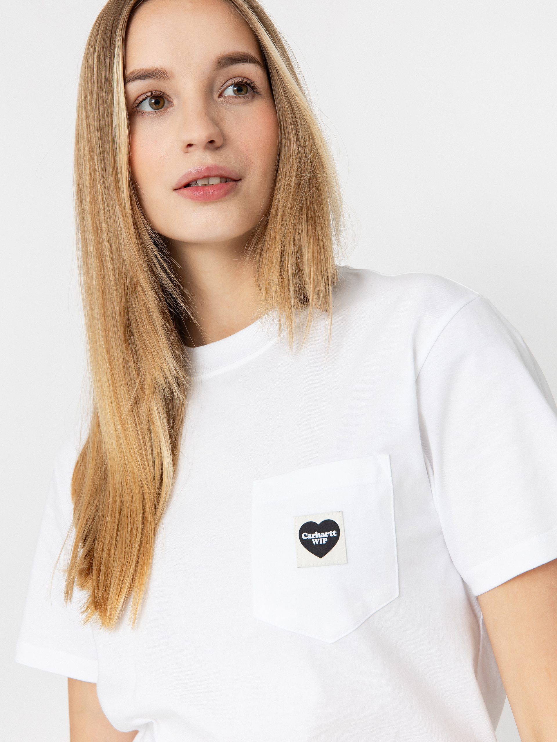 Carhartt WIP Pocket Heart Wmn Póló (white/black)