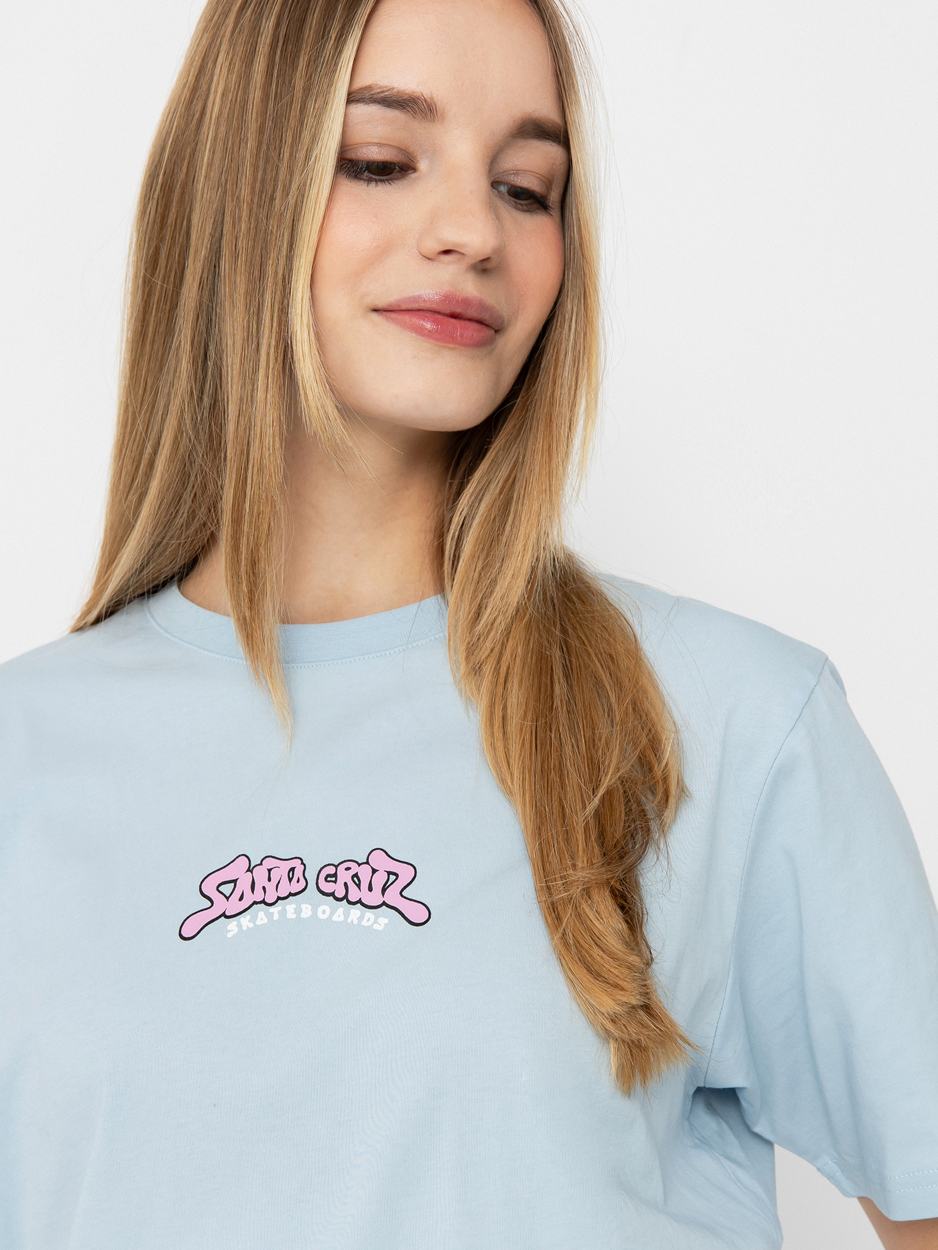 Santa Cruz Winkowski 8Baller Surf Wmn Póló (fresh blue)