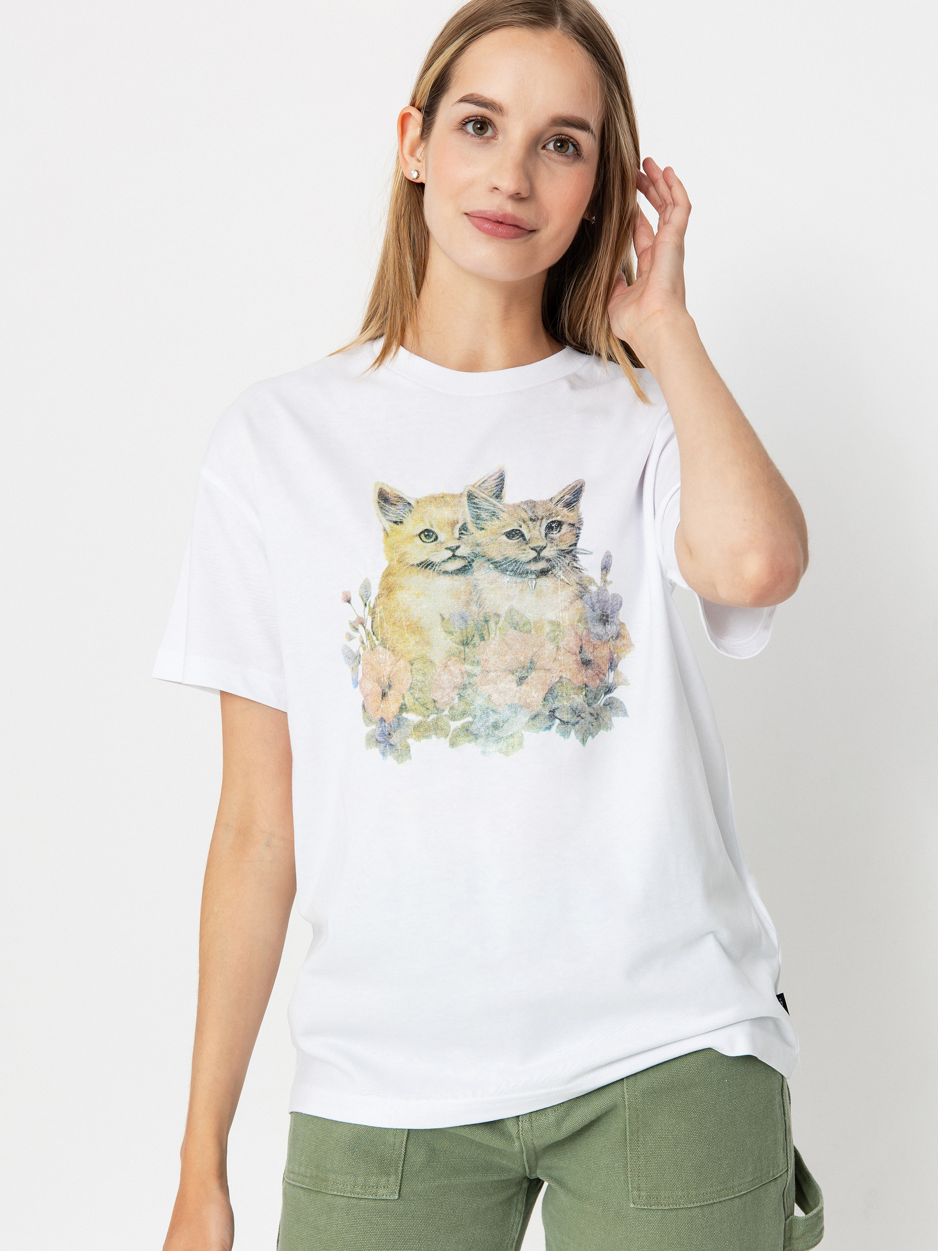 Vans Smitten Oversized Póló Wmn (white)