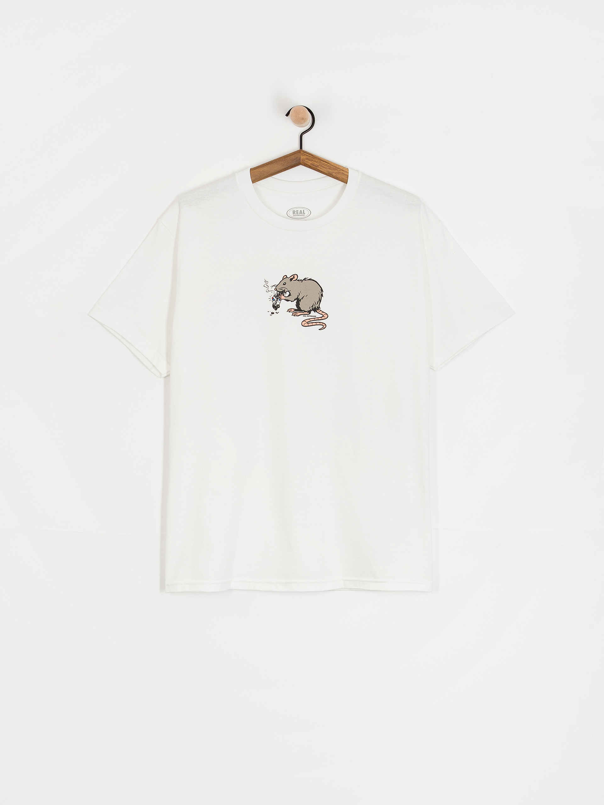 Real Street Cleaner Póló (white w/multi color print)