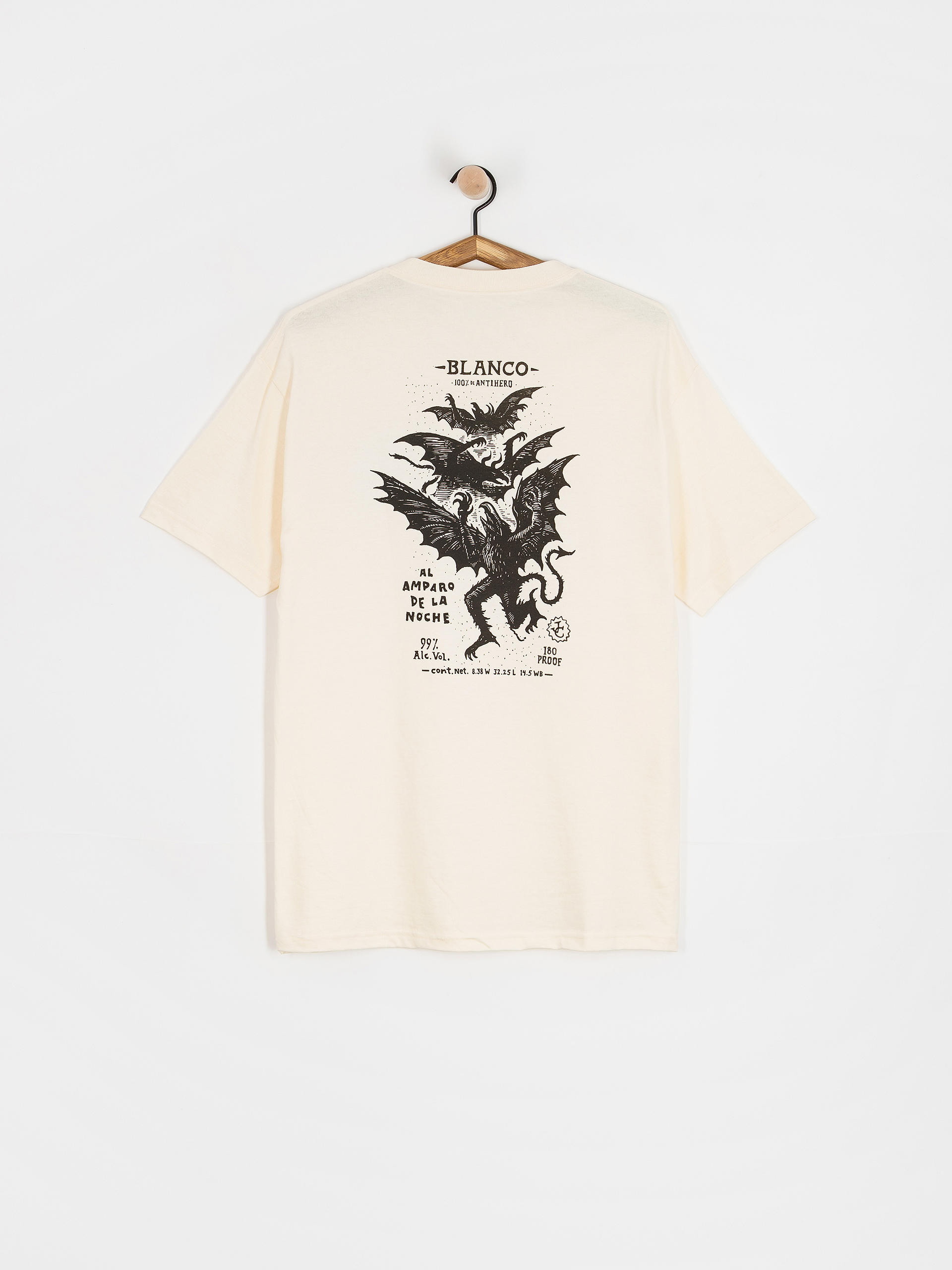 Antihero Carnales Blanco Póló (cream w/black prints)