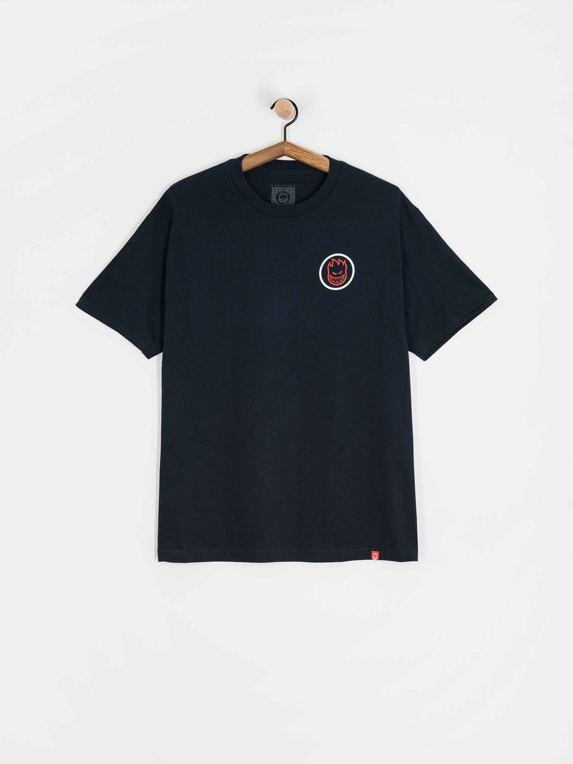 Spitfire Classic Swirl Overlay Póló (true navy w/white&red prints)
