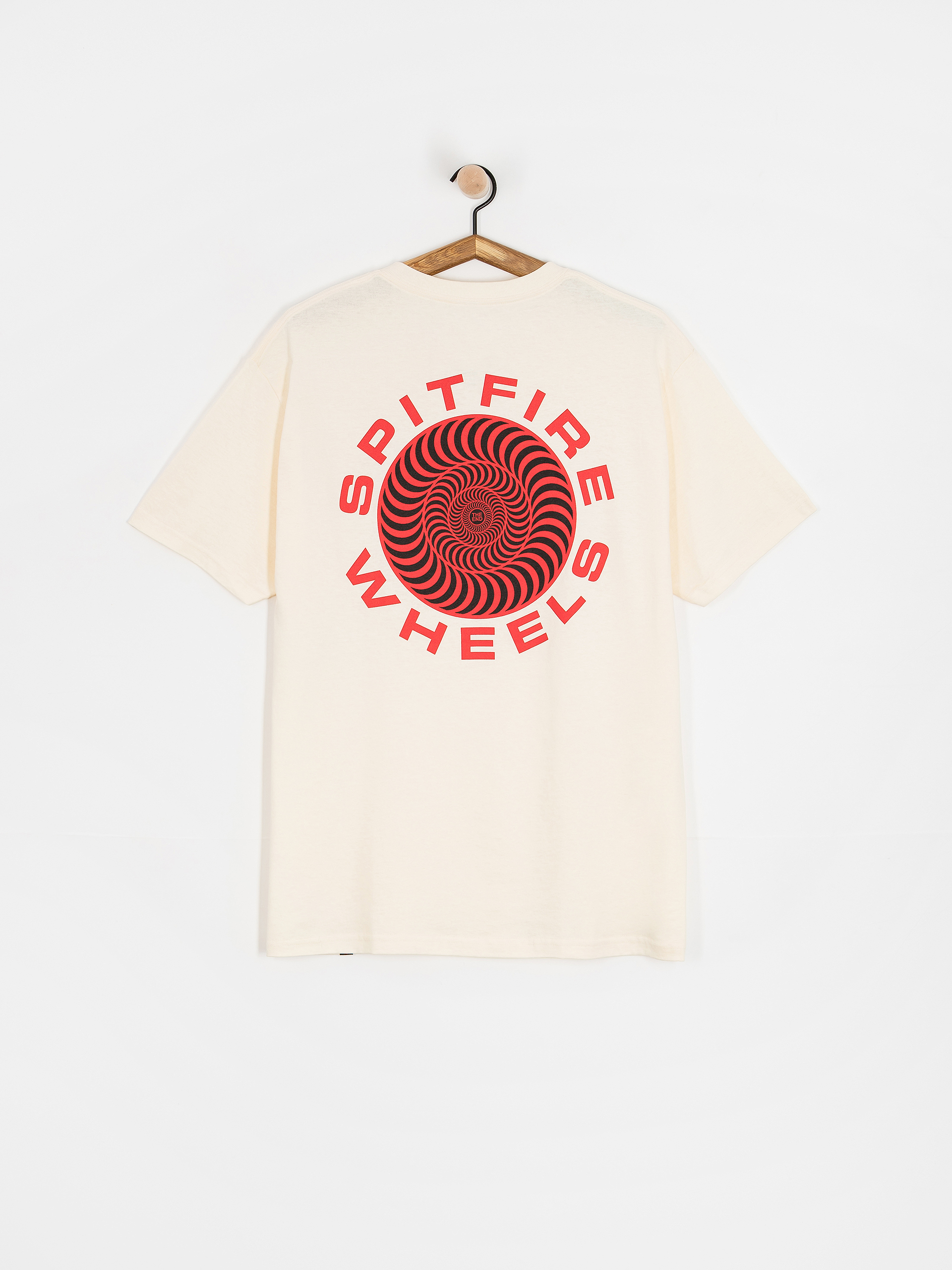 Spitfire Classic 87 Swirl Fill Póló (cream w/red&black prints)