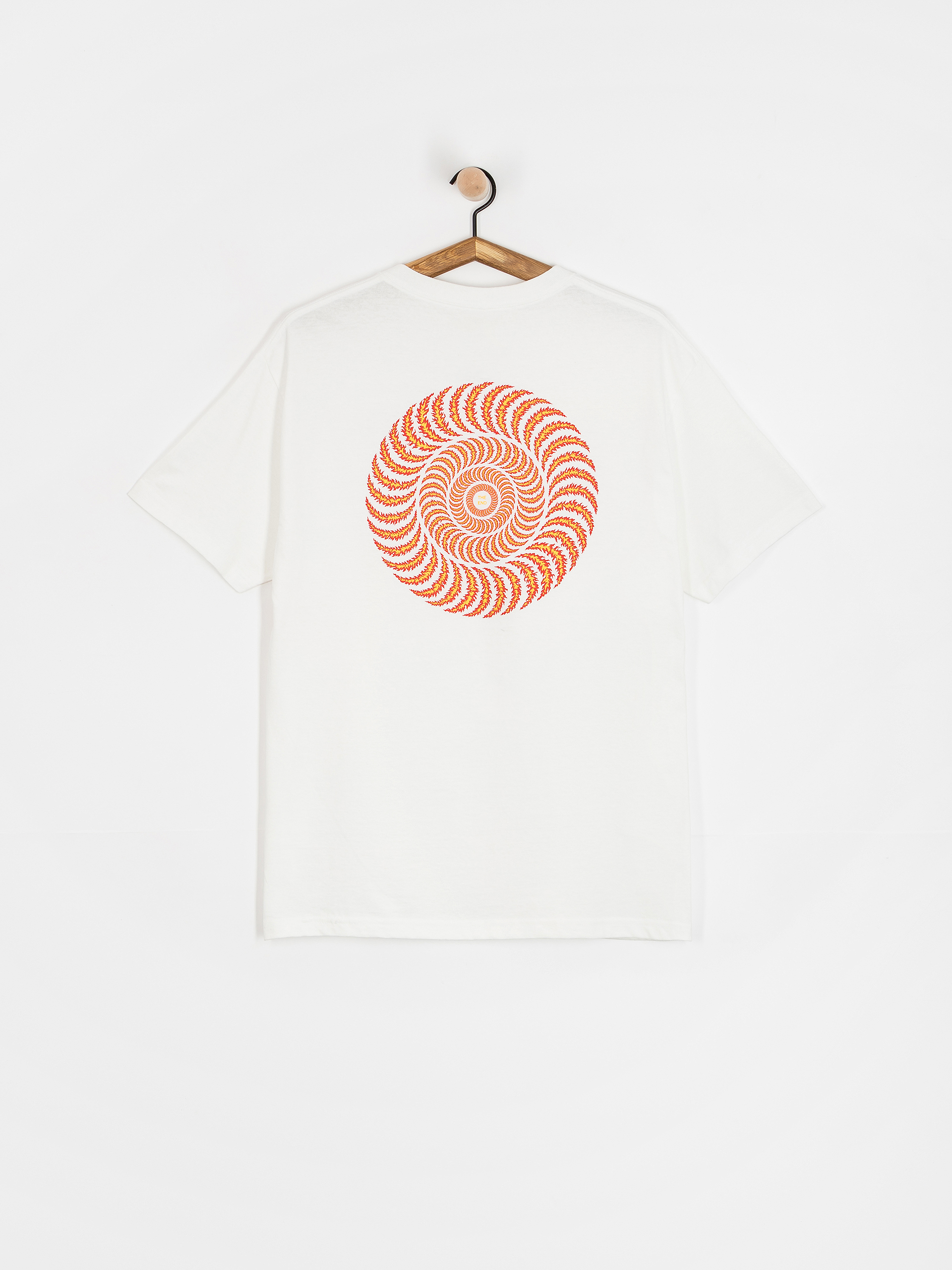 Spitfire Og Classic Flame Póló (white w/red yellow&black prints)