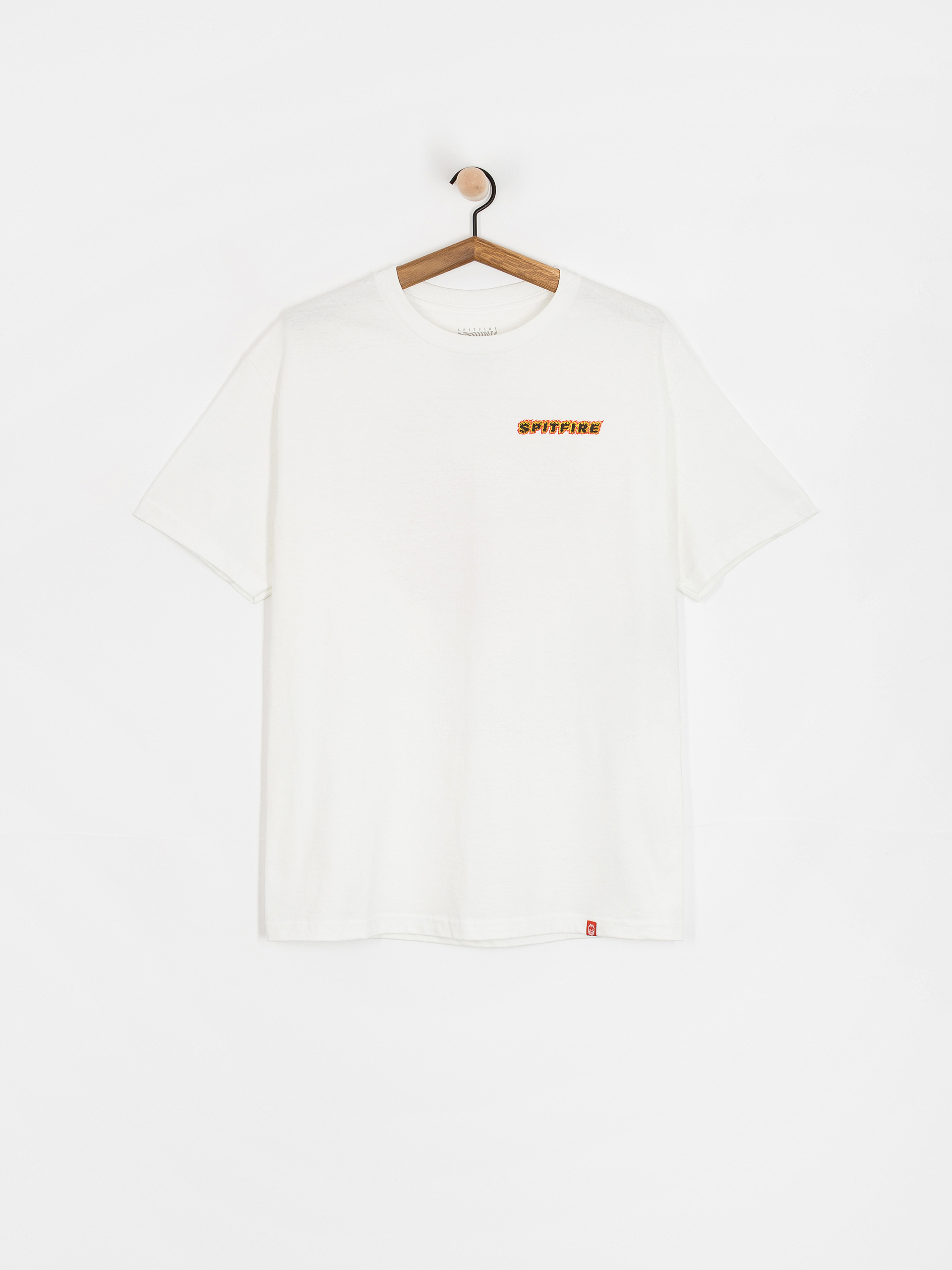 Spitfire Og Classic Flame Póló (white w/red yellow&black prints)