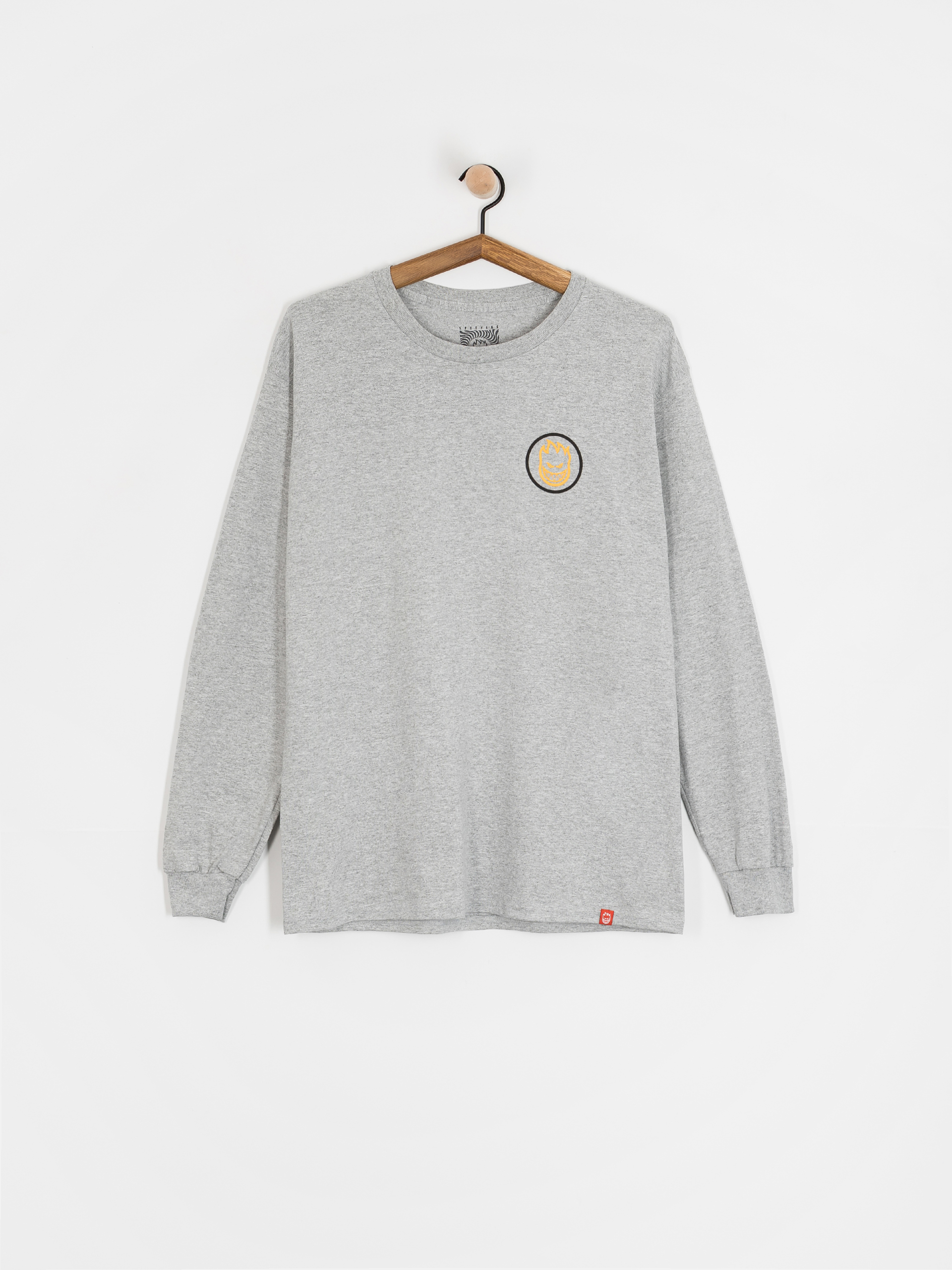 Spitfire Classic Swirl Overlay Hosszú ujjú felső (sport grey w/black&yellow prints)