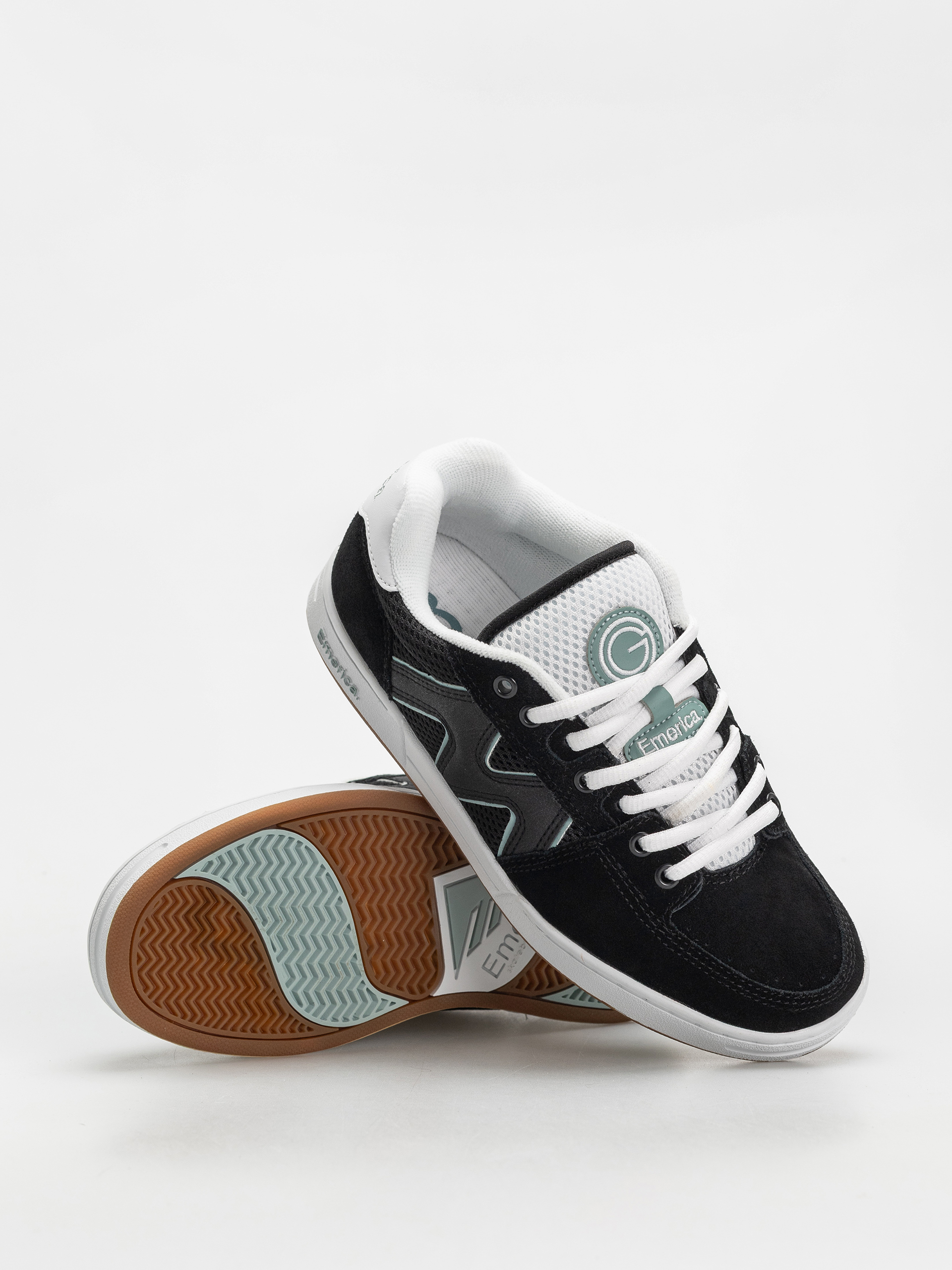 Emerica Og 1 Cipők (black/white/green)