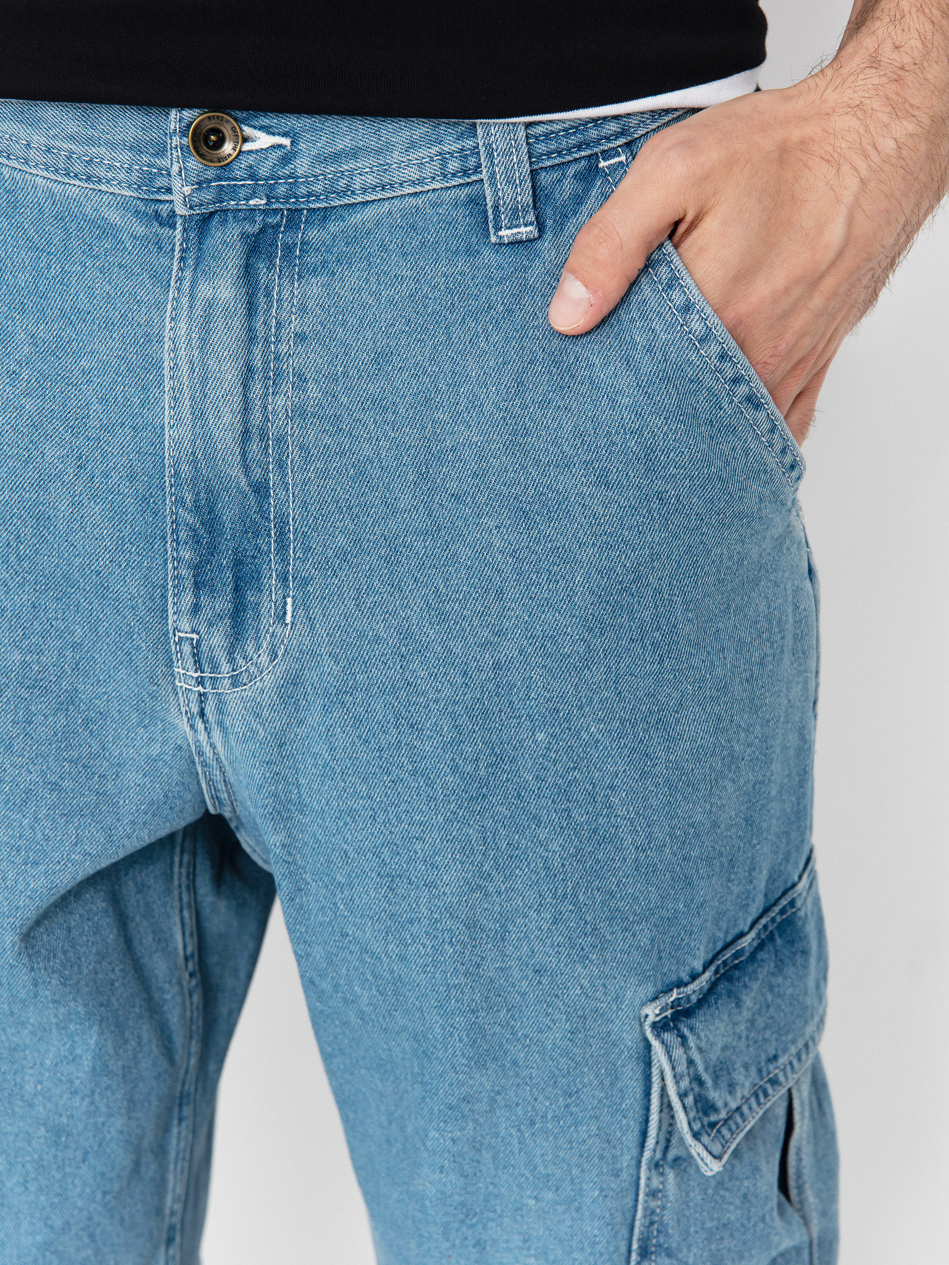 Vans Service Cargo Loose Denim Kisnadrág (stonewash/blue)