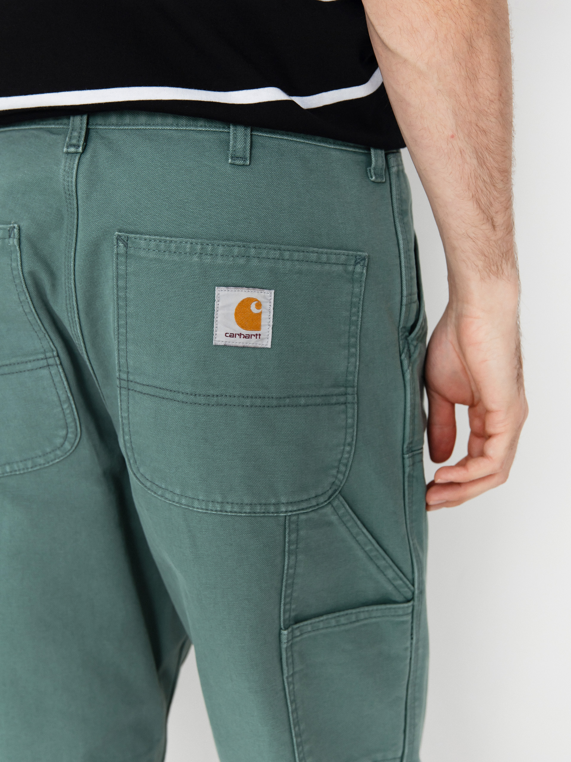 Carhartt WIP Double Knee Kisnadrág (silver pine)