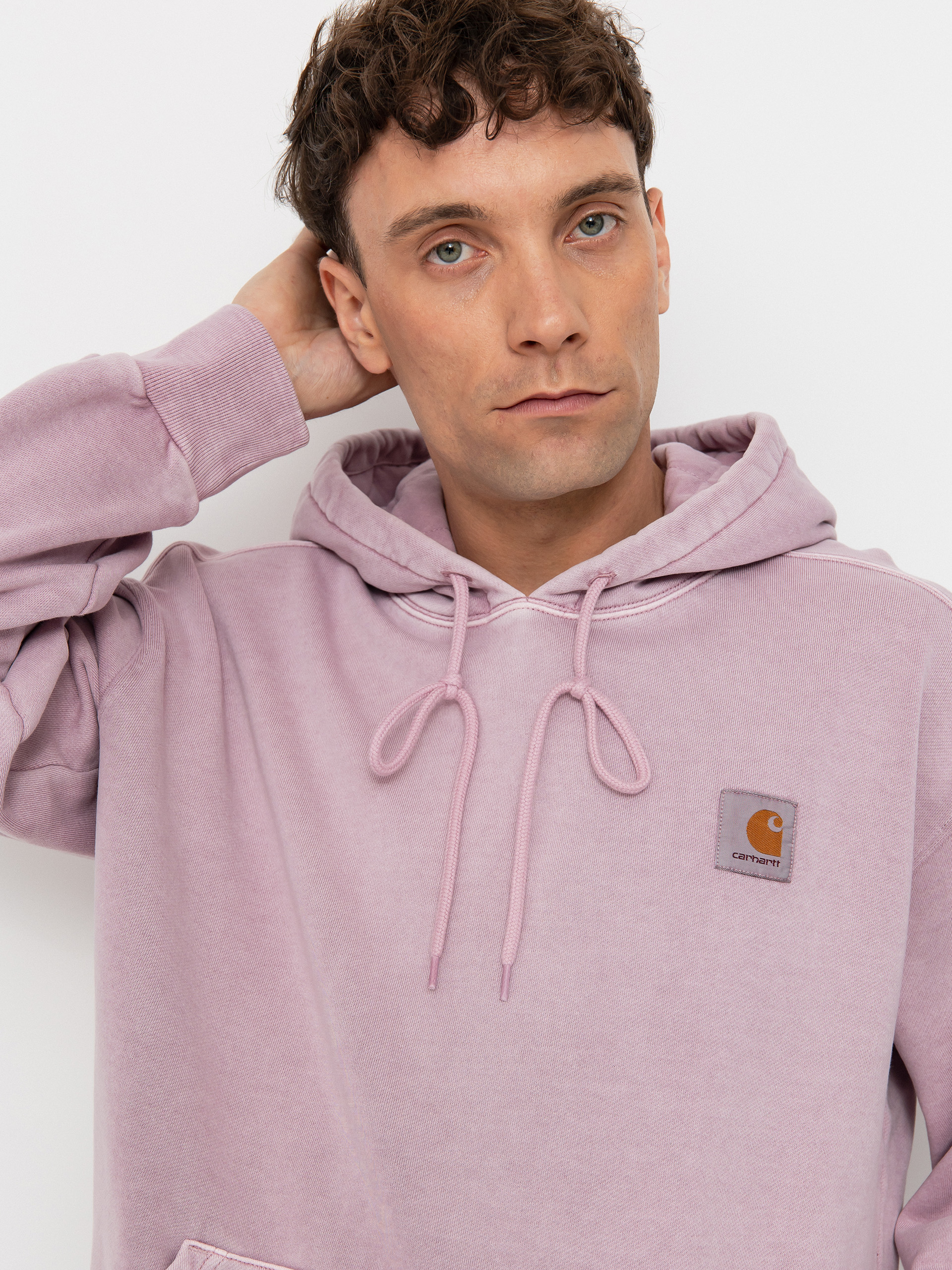 Kapucnis pulóver Carhartt WIP Nelson HD (hortensia)