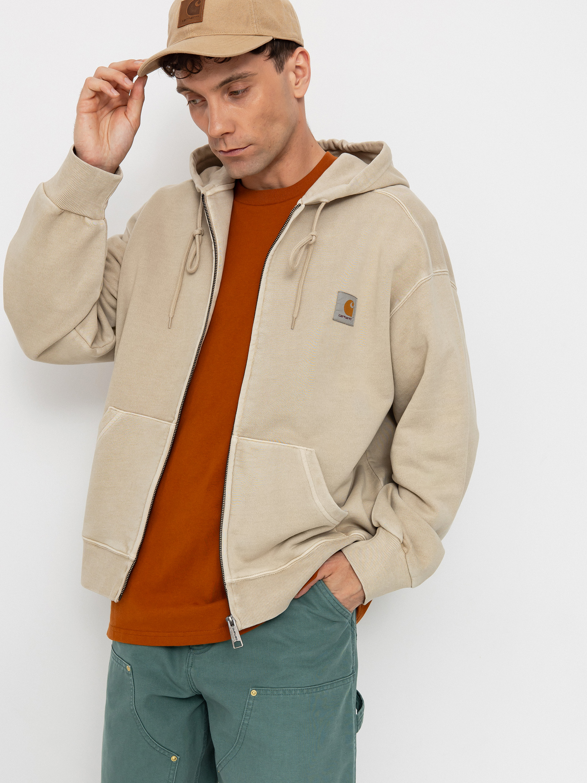 Carhartt WIP Nelson ZHD Kapucnis pulóver (fleur de sel)