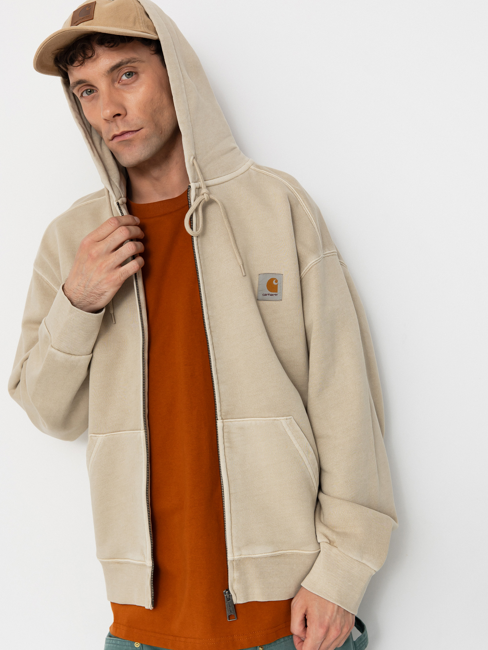 Carhartt WIP Nelson ZHD Kapucnis pulóver (fleur de sel)