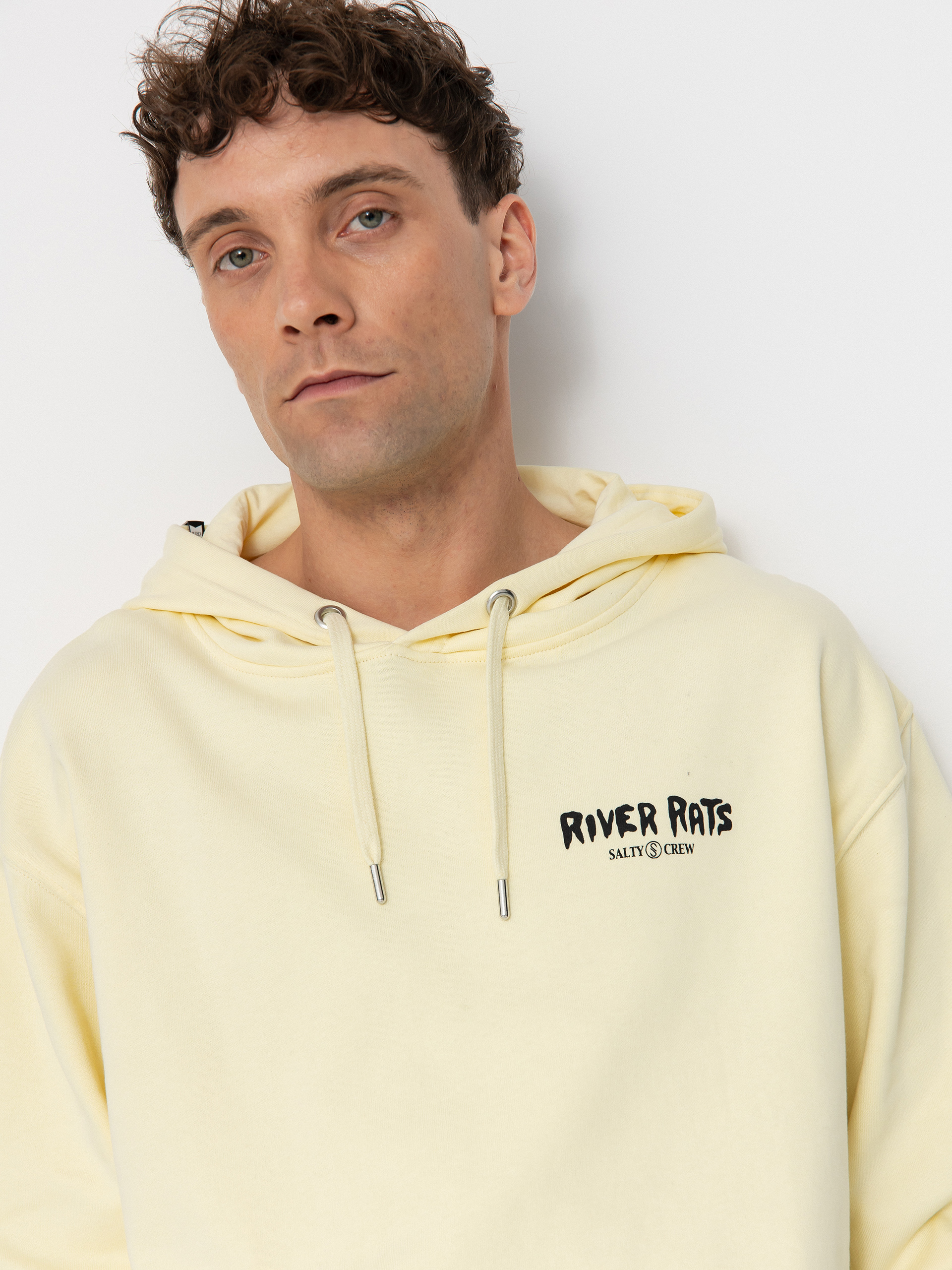 Salty Crew River Rats HD Kapucnis pulóver (transparent yellow)