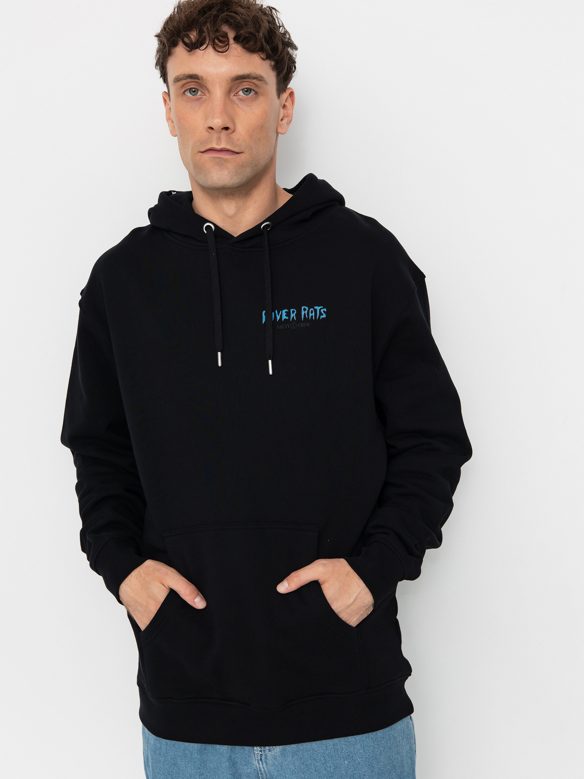 Salty Crew River Rats HD Kapucnis pulóver (black)