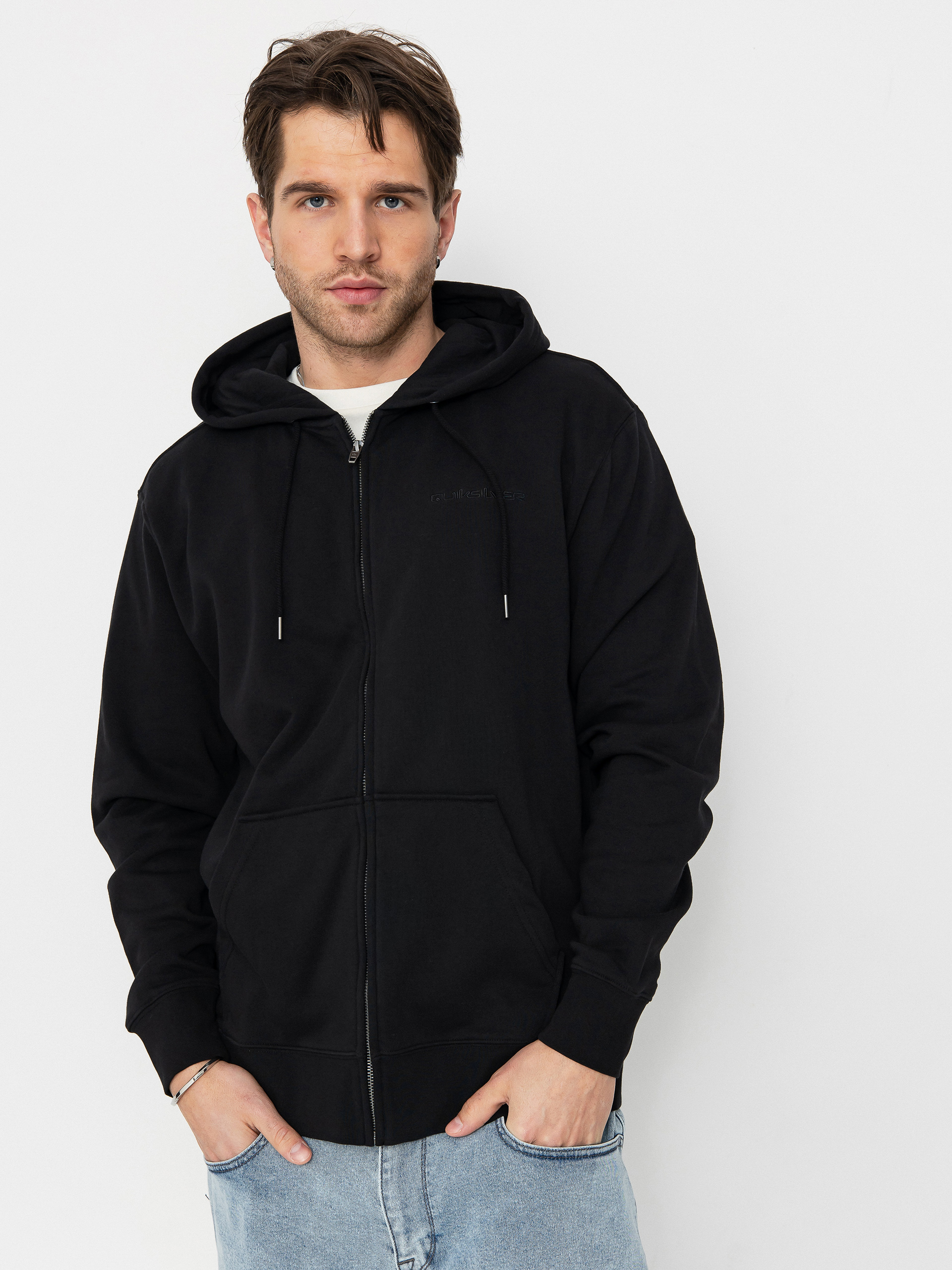 Kapucnis pulóver Quiksilver Salt Water ZHD (black)