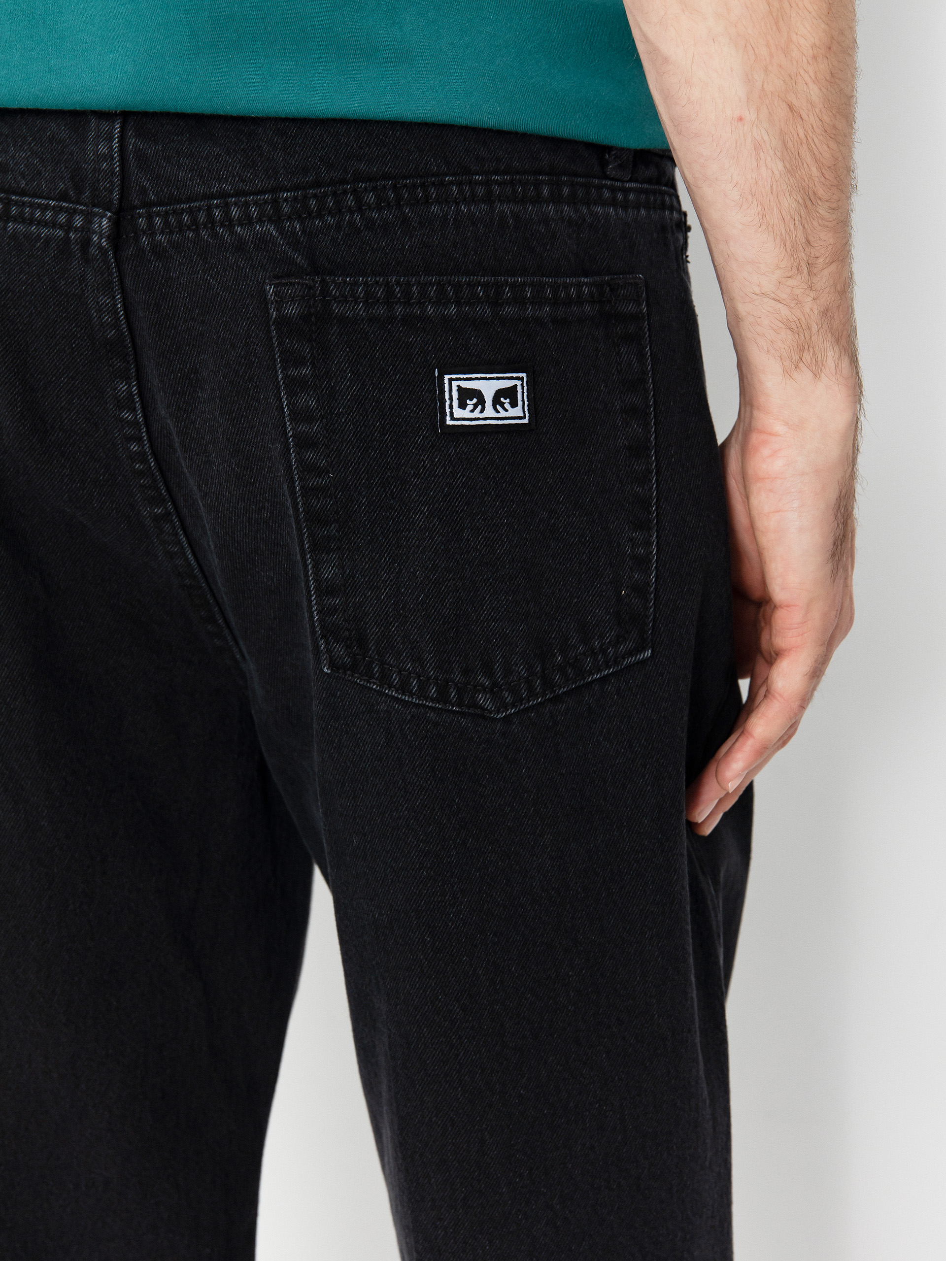 Kisnadrág OBEY Hardwork Denim (faded black)