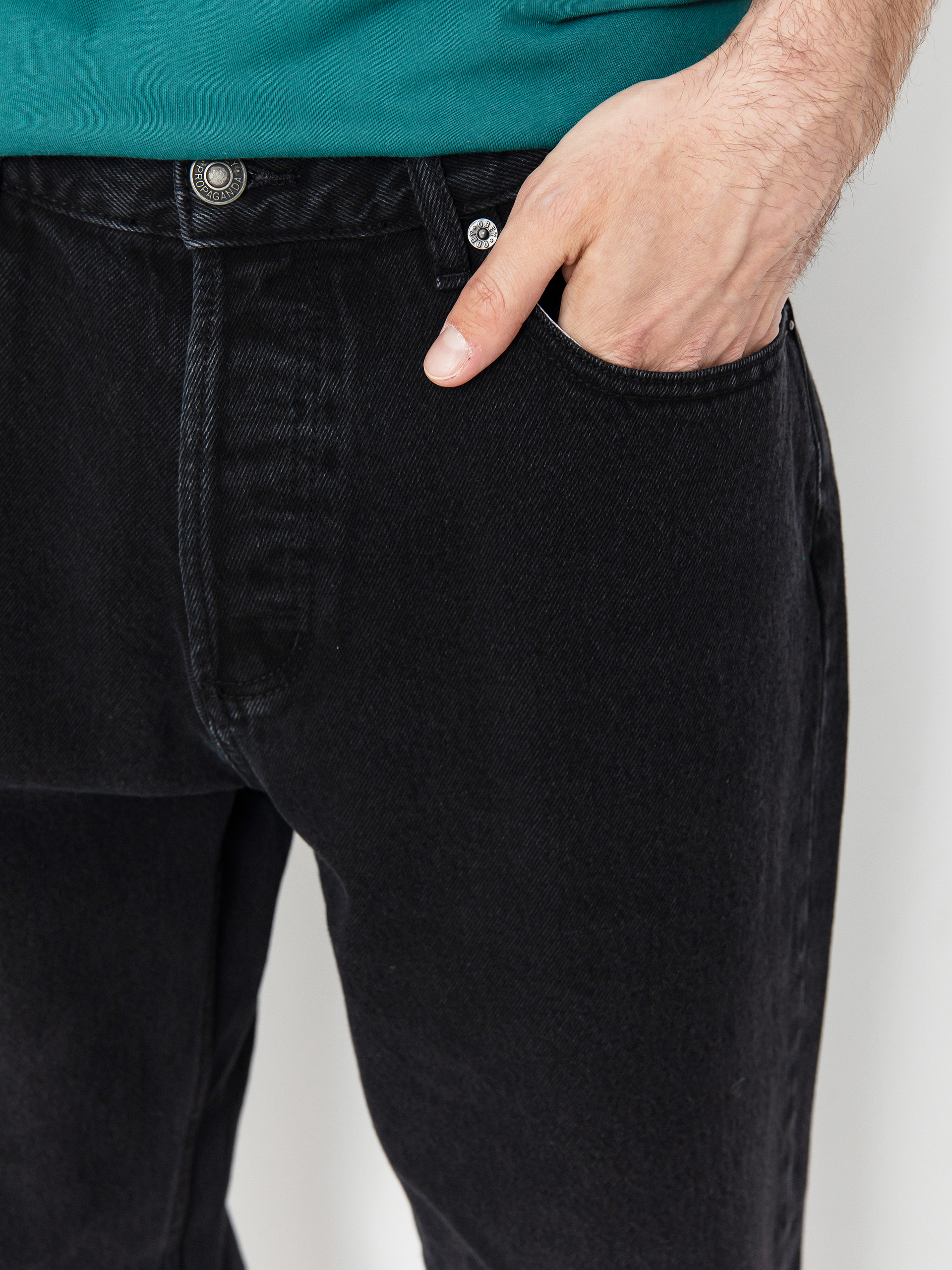 Kisnadrág OBEY Hardwork Denim (faded black)