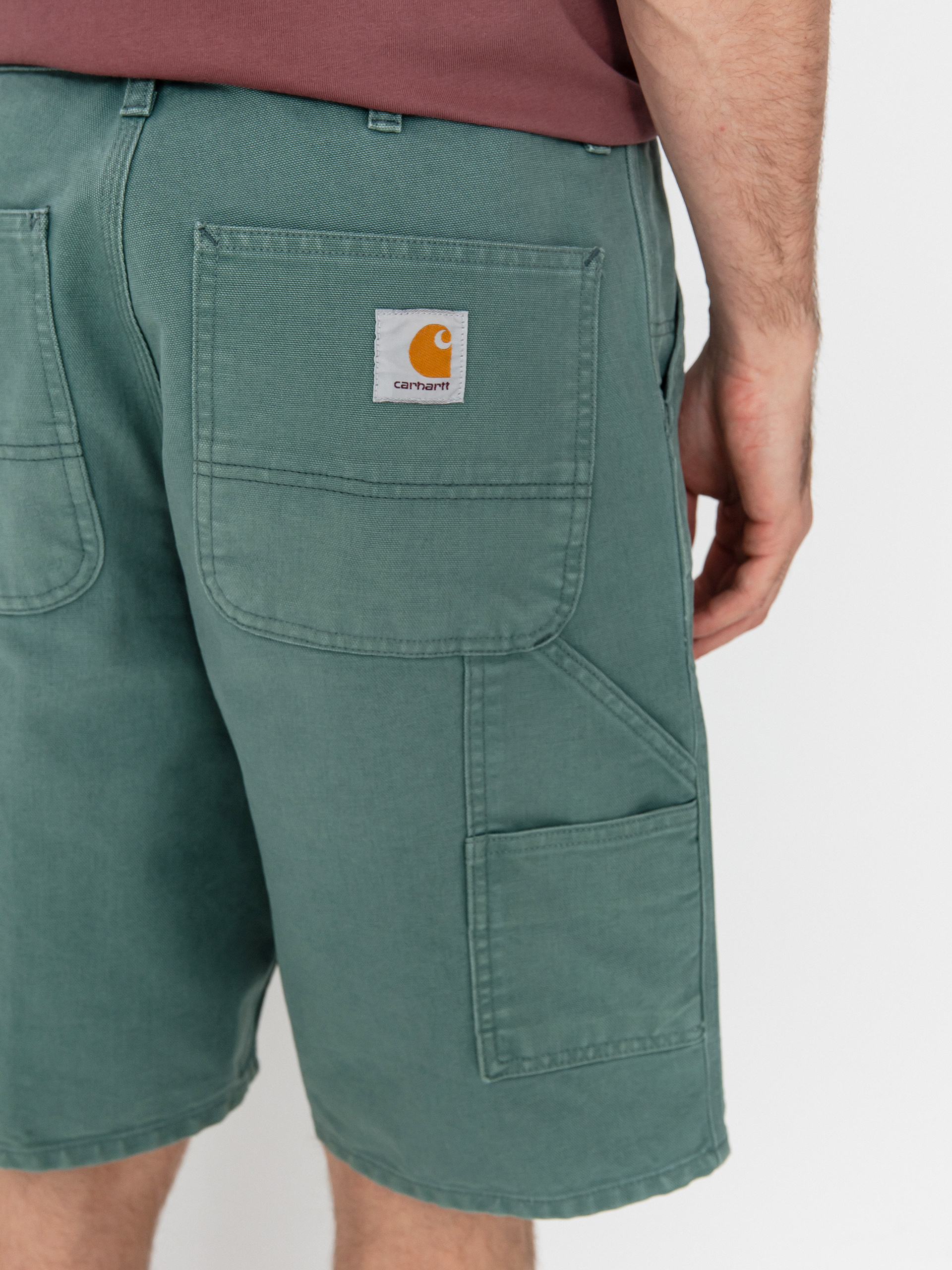 Rövidnadrág Carhartt WIP Single Knee (silver pine)