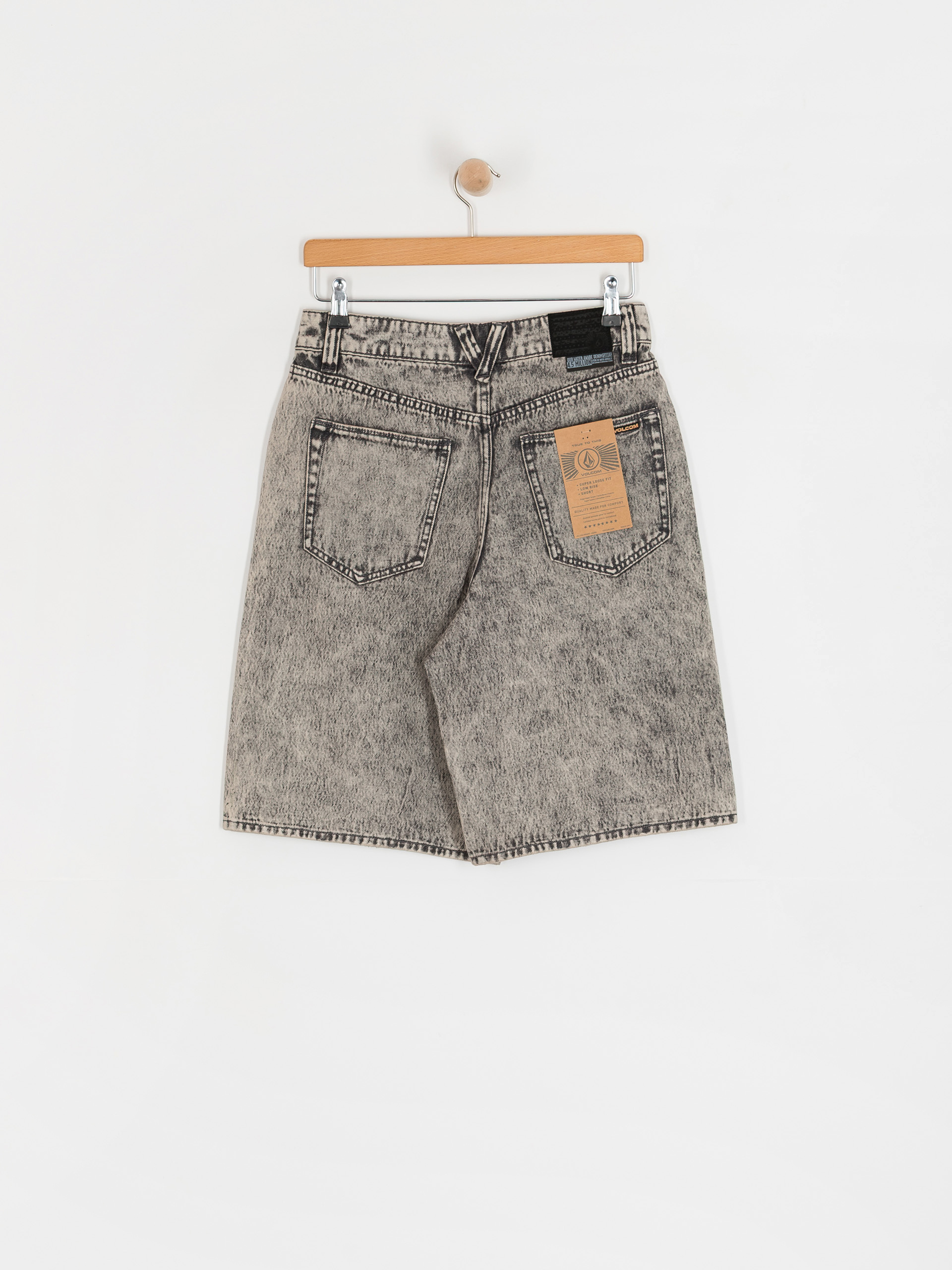 Volcom Beeggy Denim Wmn Rövidnadrág (grey vintage)