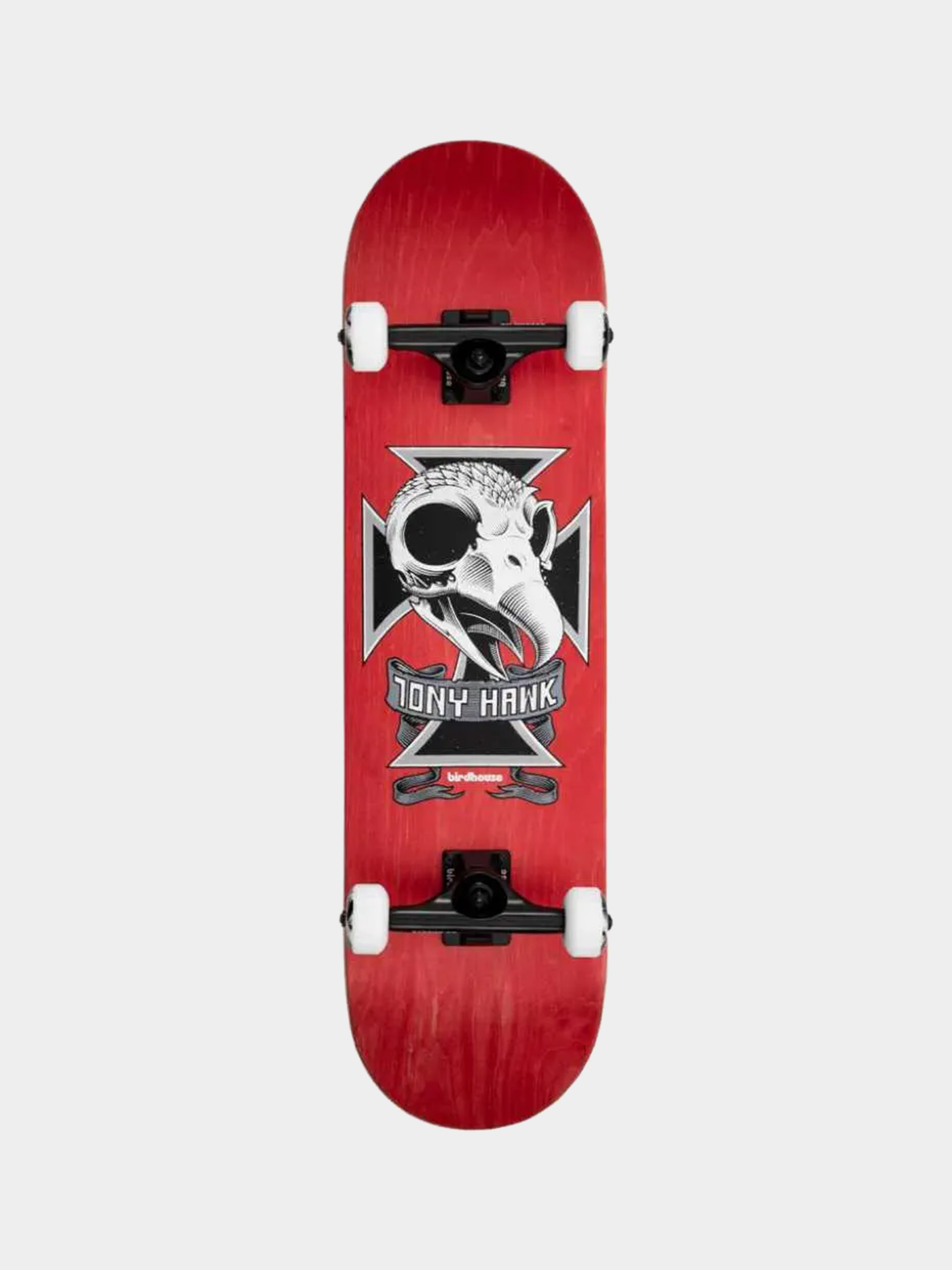 Komplett gördeszka Birdhouse Hawk Skull 2 (red)