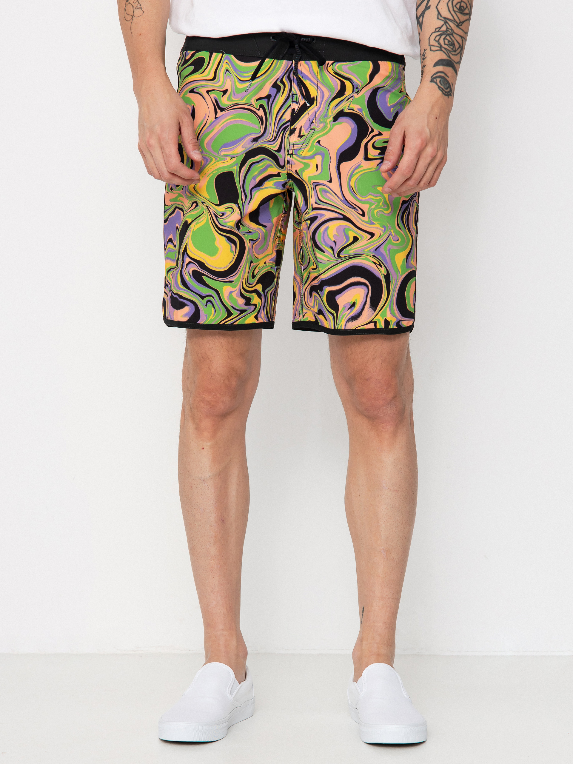 Volcom Infuse Scallop Mod 19 Boardshort (steel purple)